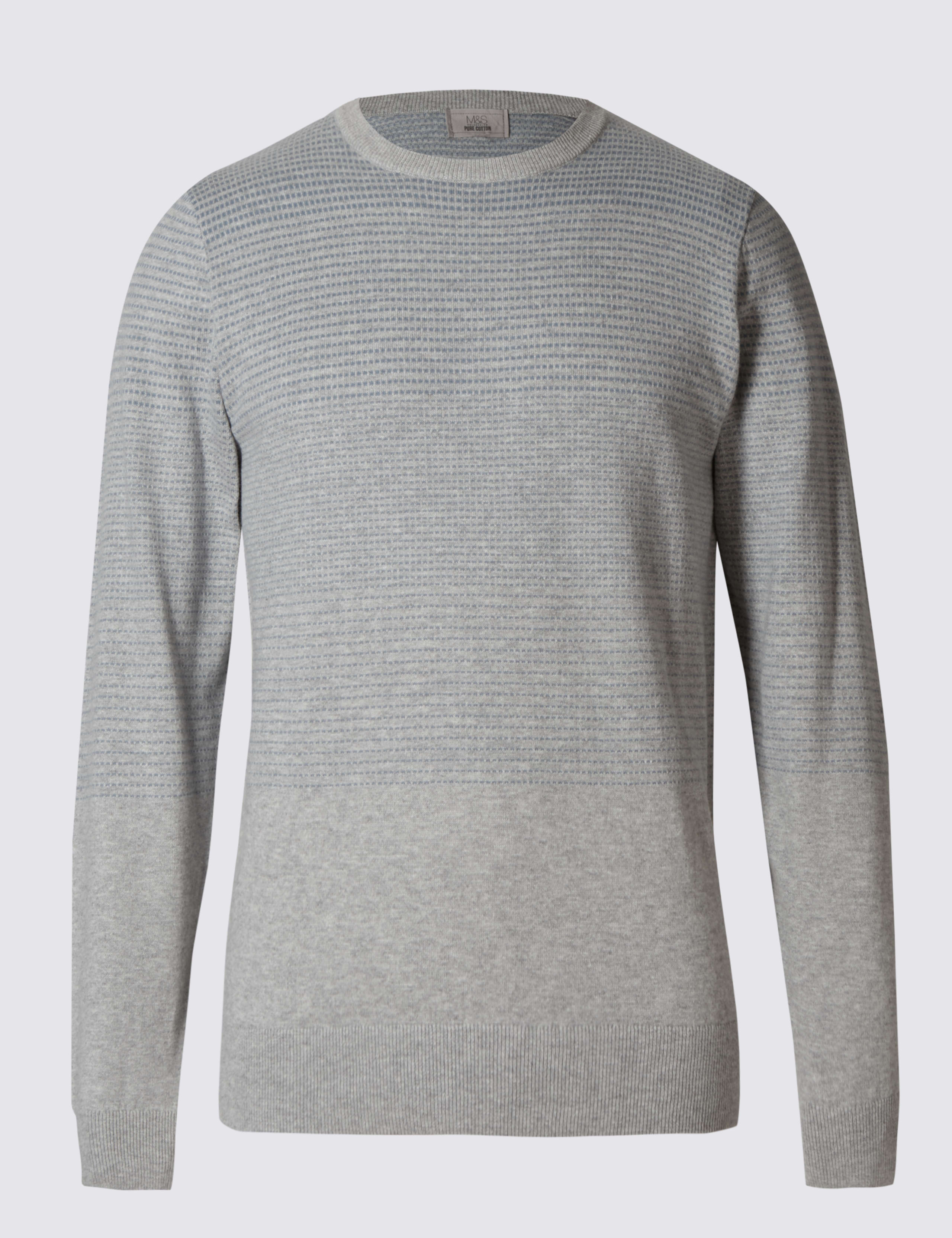Pure Cotton Textured Jumper 2 of 3