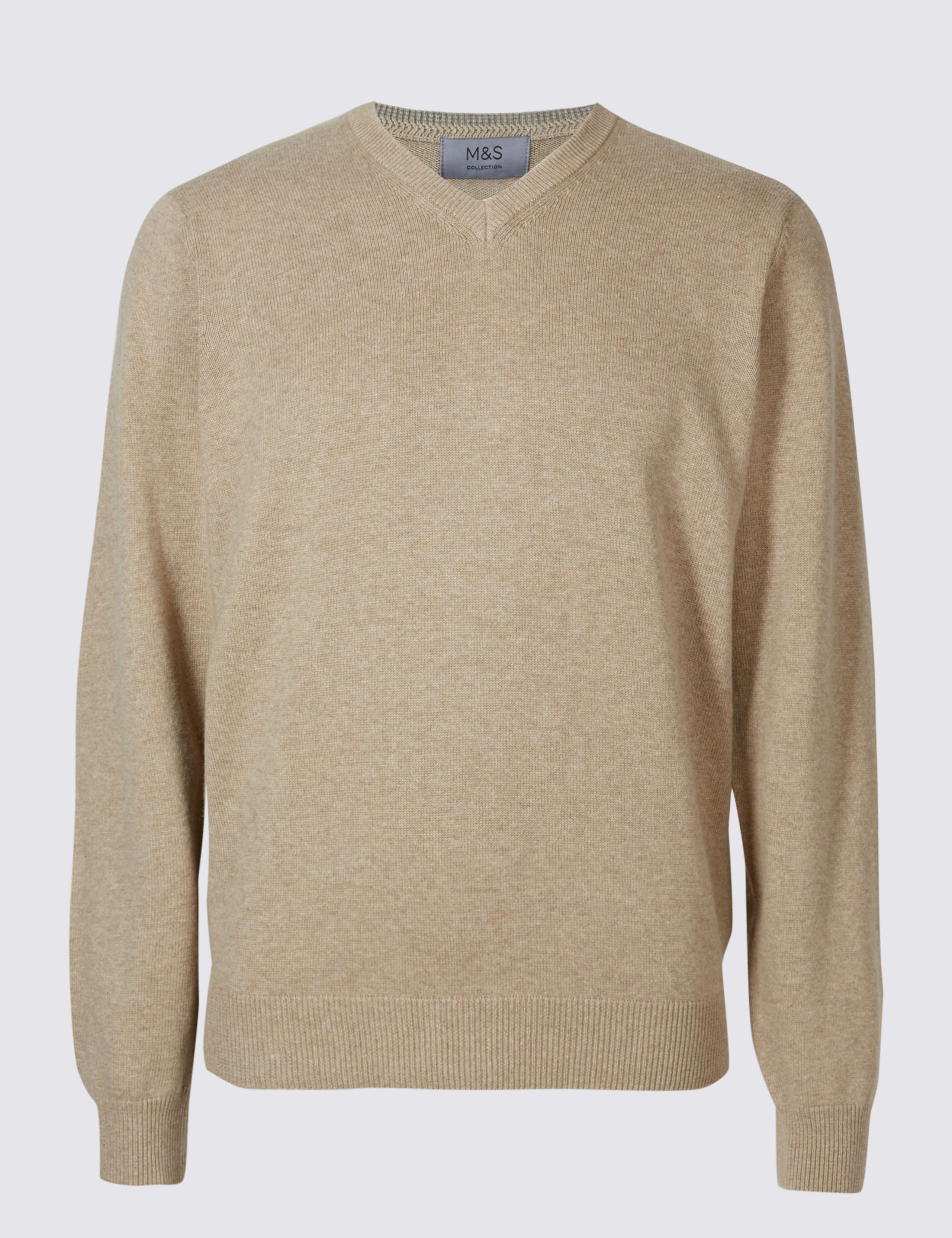 Pure Cotton V-Neck Jumper 2 of 3