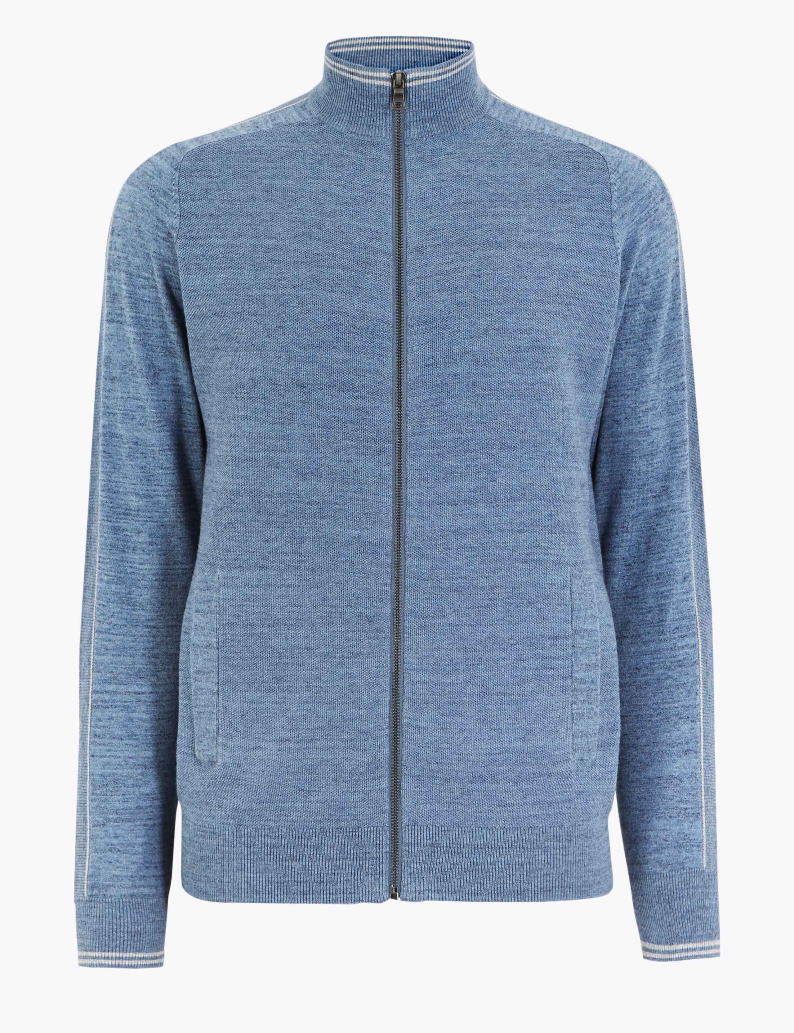 Cotton Rich Long Sleeve Knitted Polo 2 of 4