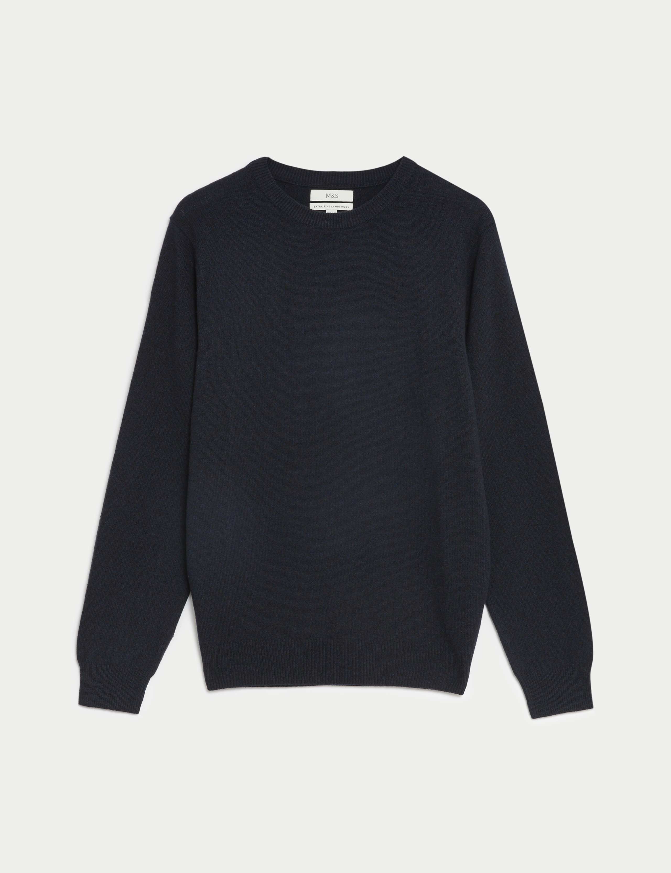 Pure Extra Fine Lambswool Crew Neck Jumper 2 of 5