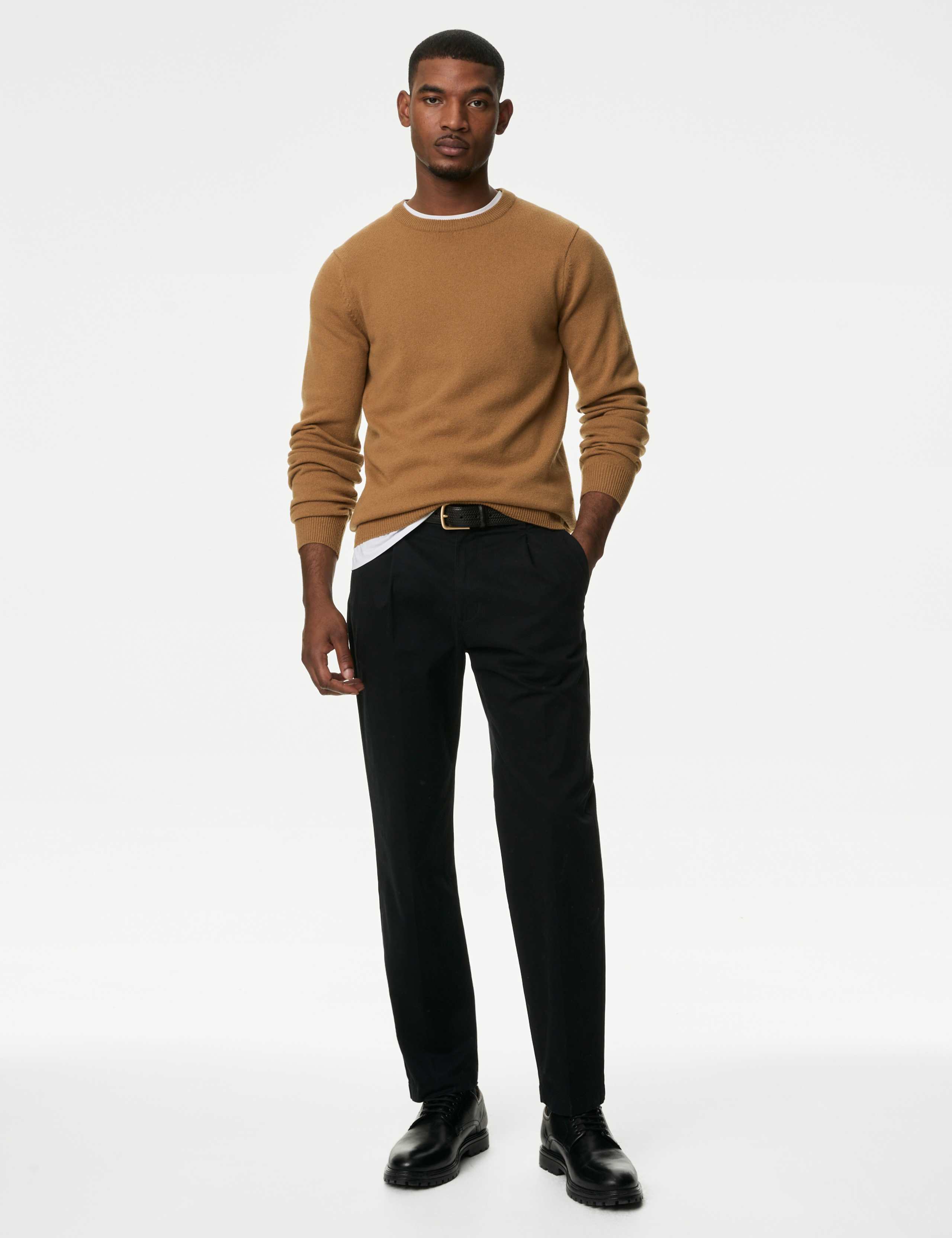Pure Extra Fine Lambswool Crew Neck Jumper 5 of 5