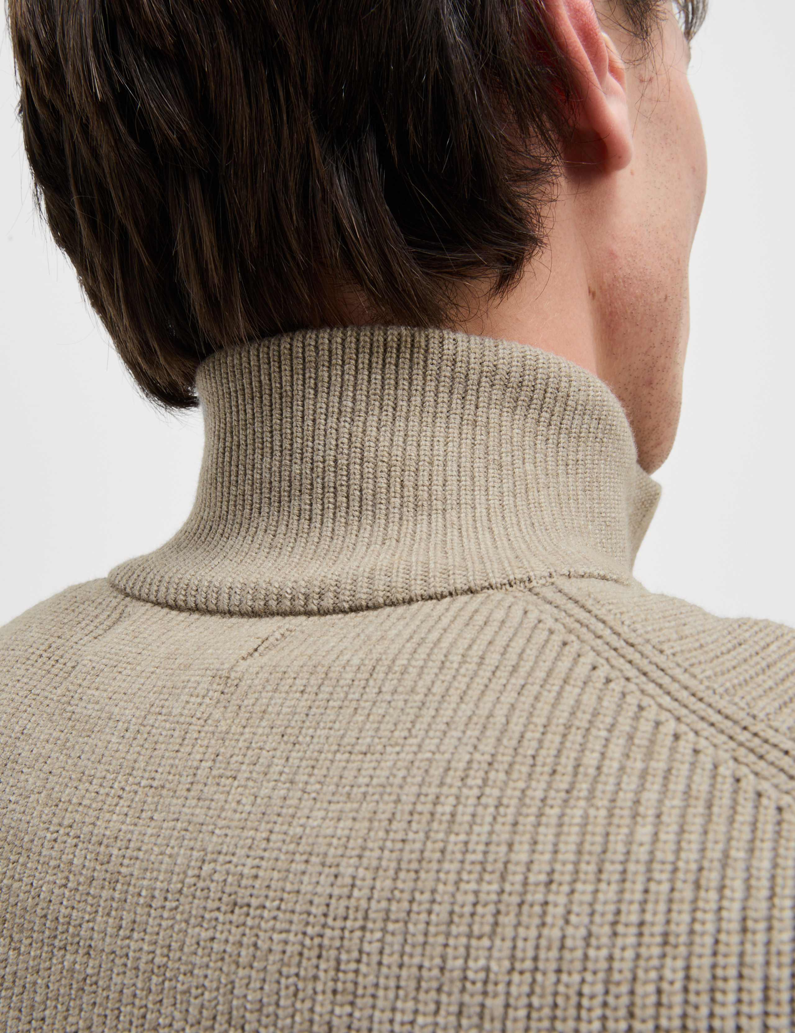 Cotton Blend Half Up Ribbed Jumper 5 of 7