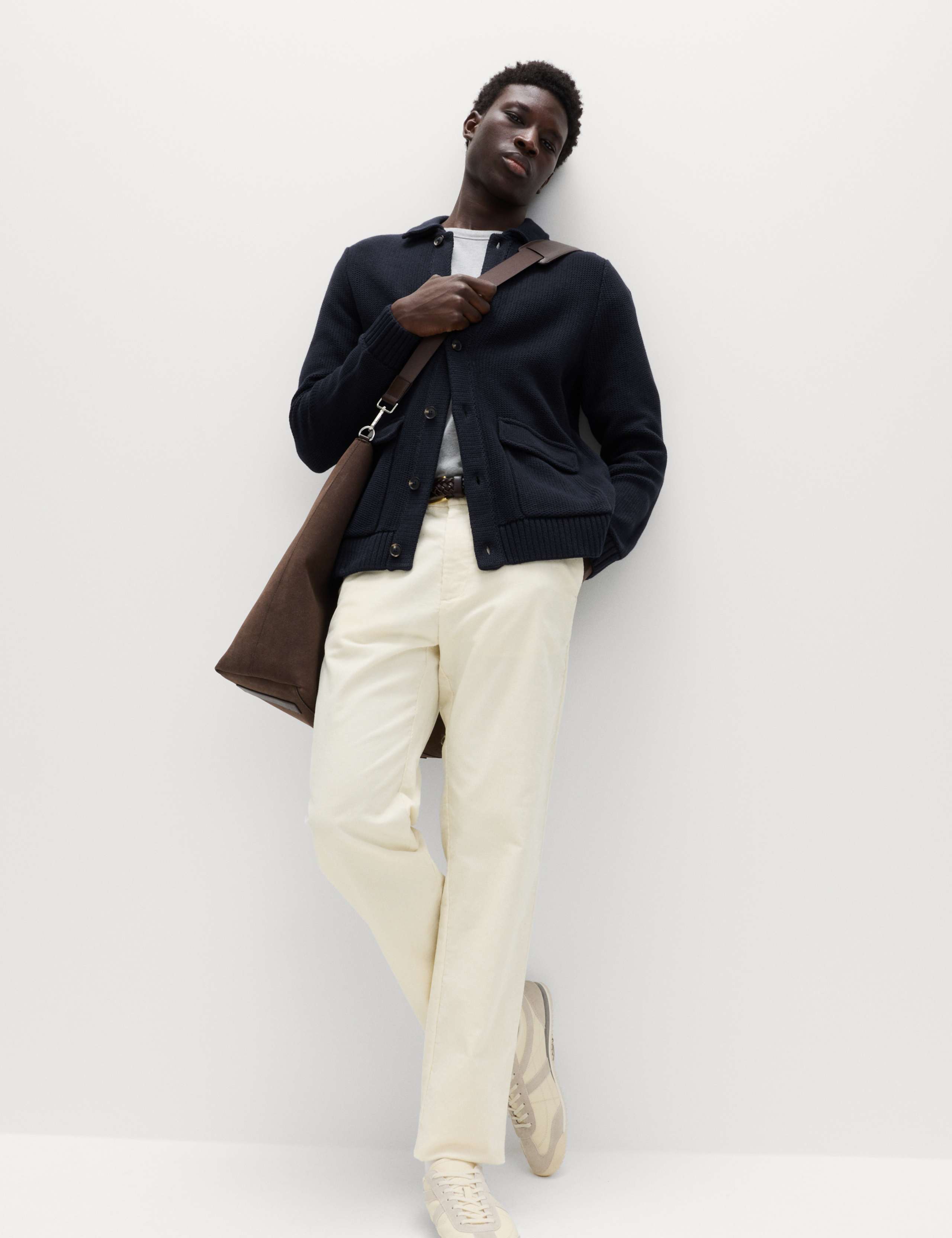 Pure Cotton Collared Knitted Jacket 4 of 7