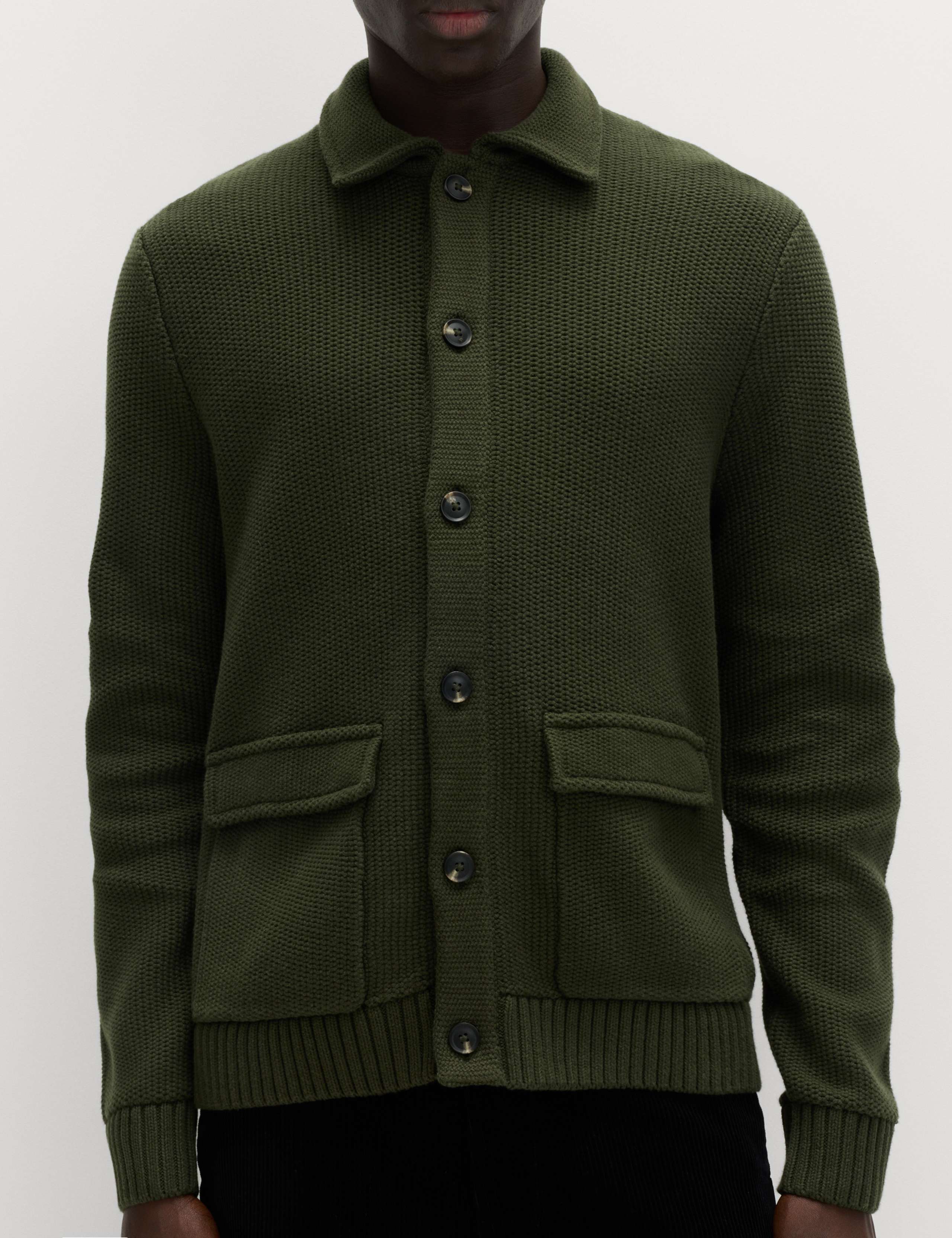 Pure Cotton Collared Knitted Jacket 3 of 7