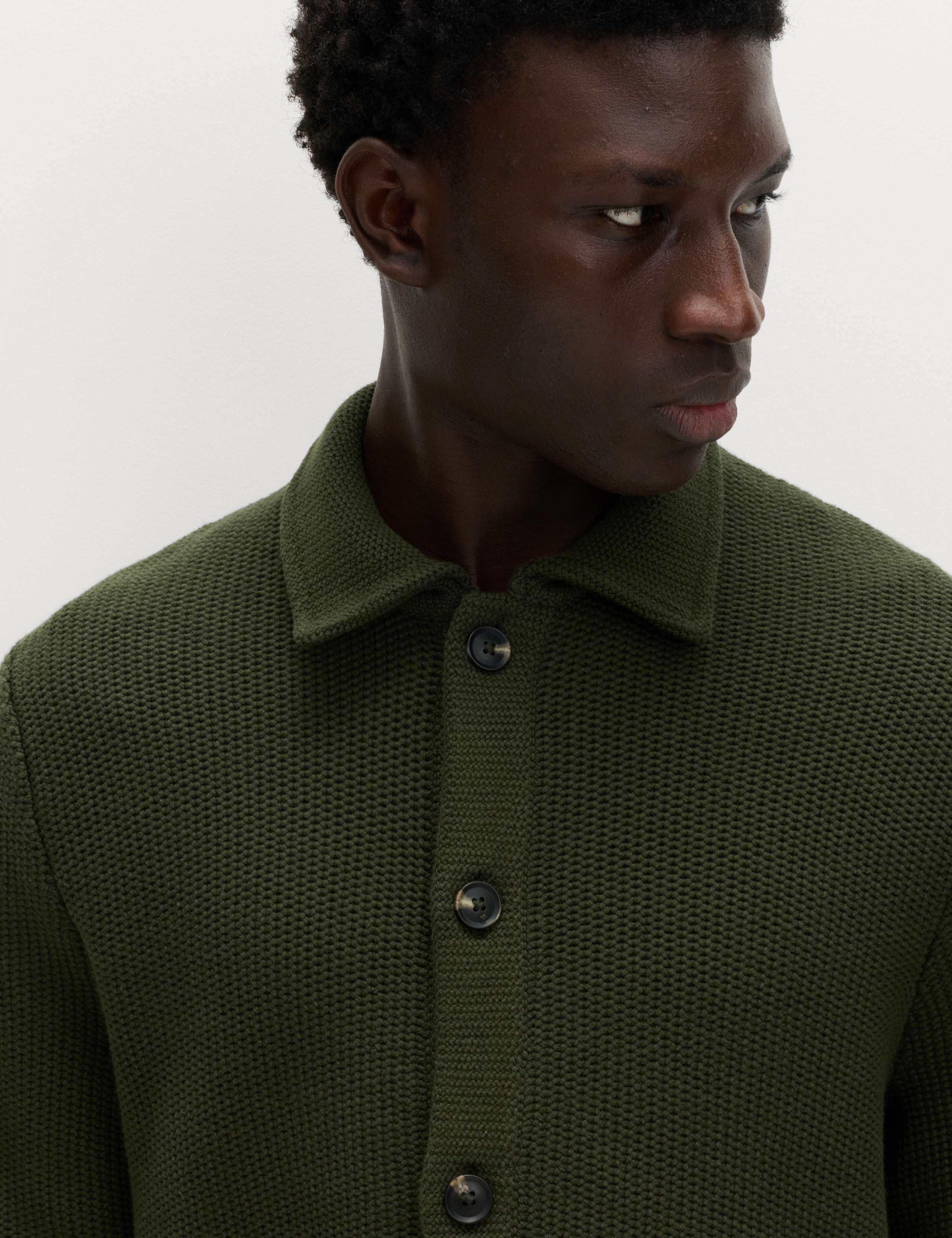 Pure Cotton Collared Knitted Jacket 5 of 7