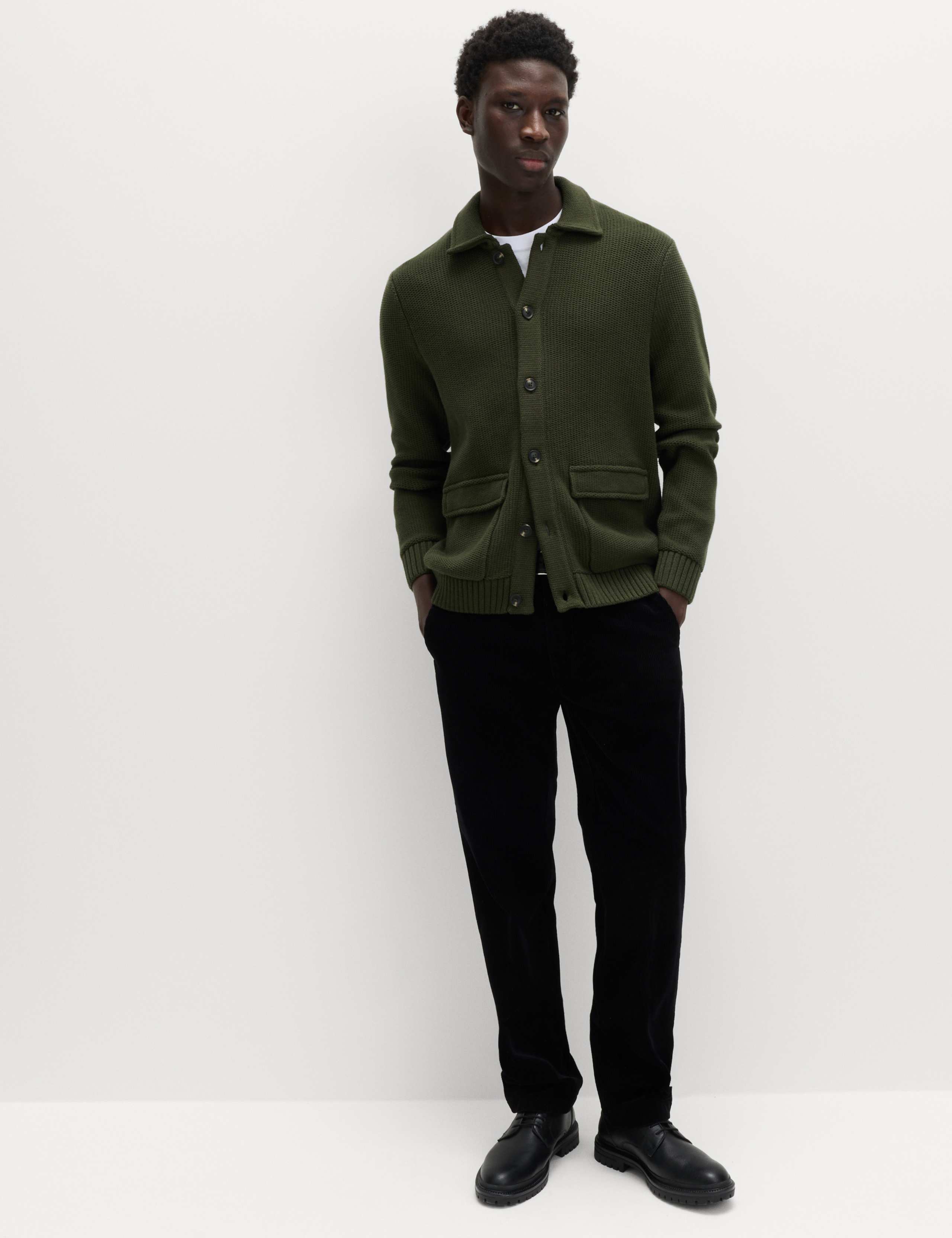 Pure Cotton Collared Knitted Jacket 6 of 7