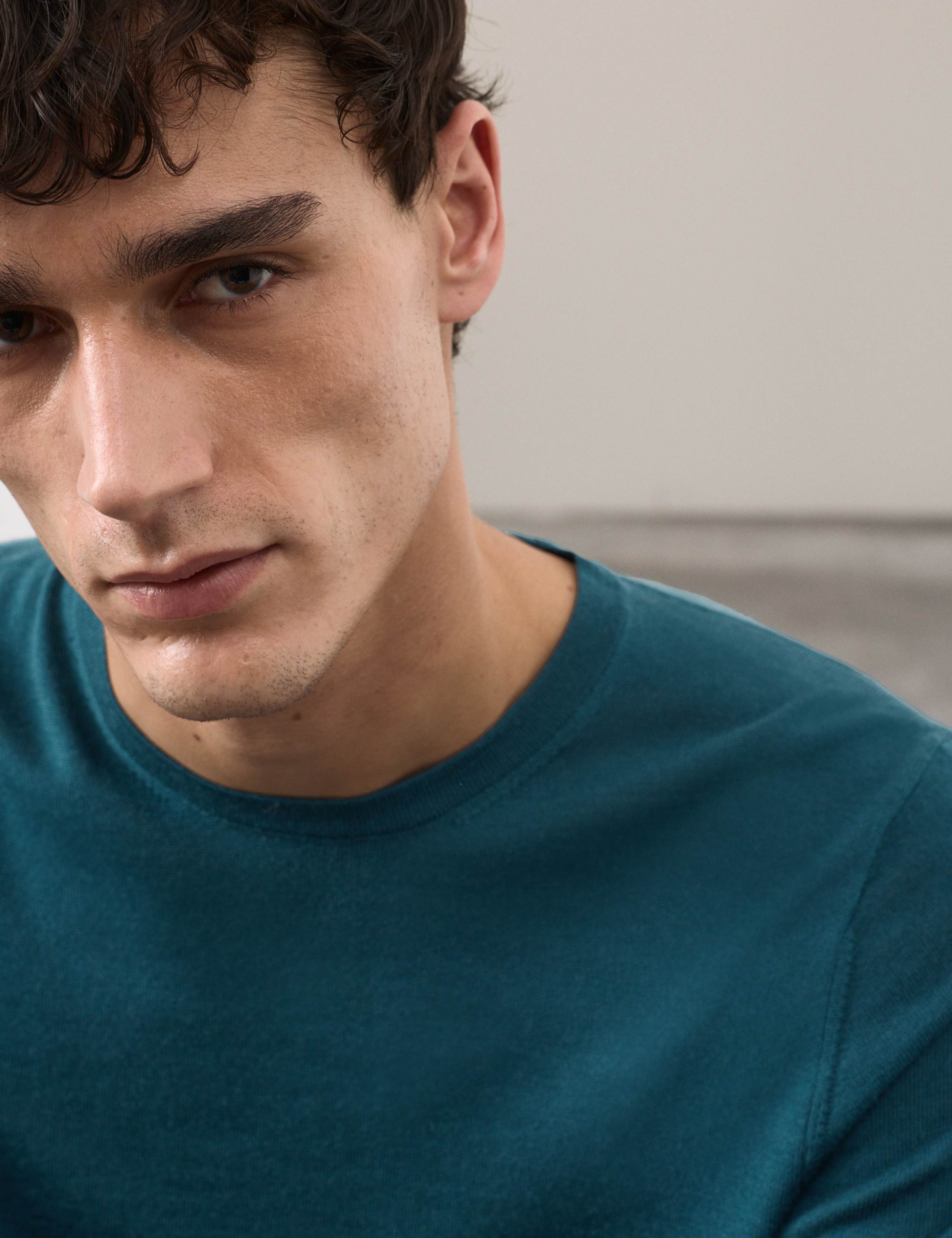 Pure Extra Fine Merino Wool Crew Neck Jumper 3 of 6