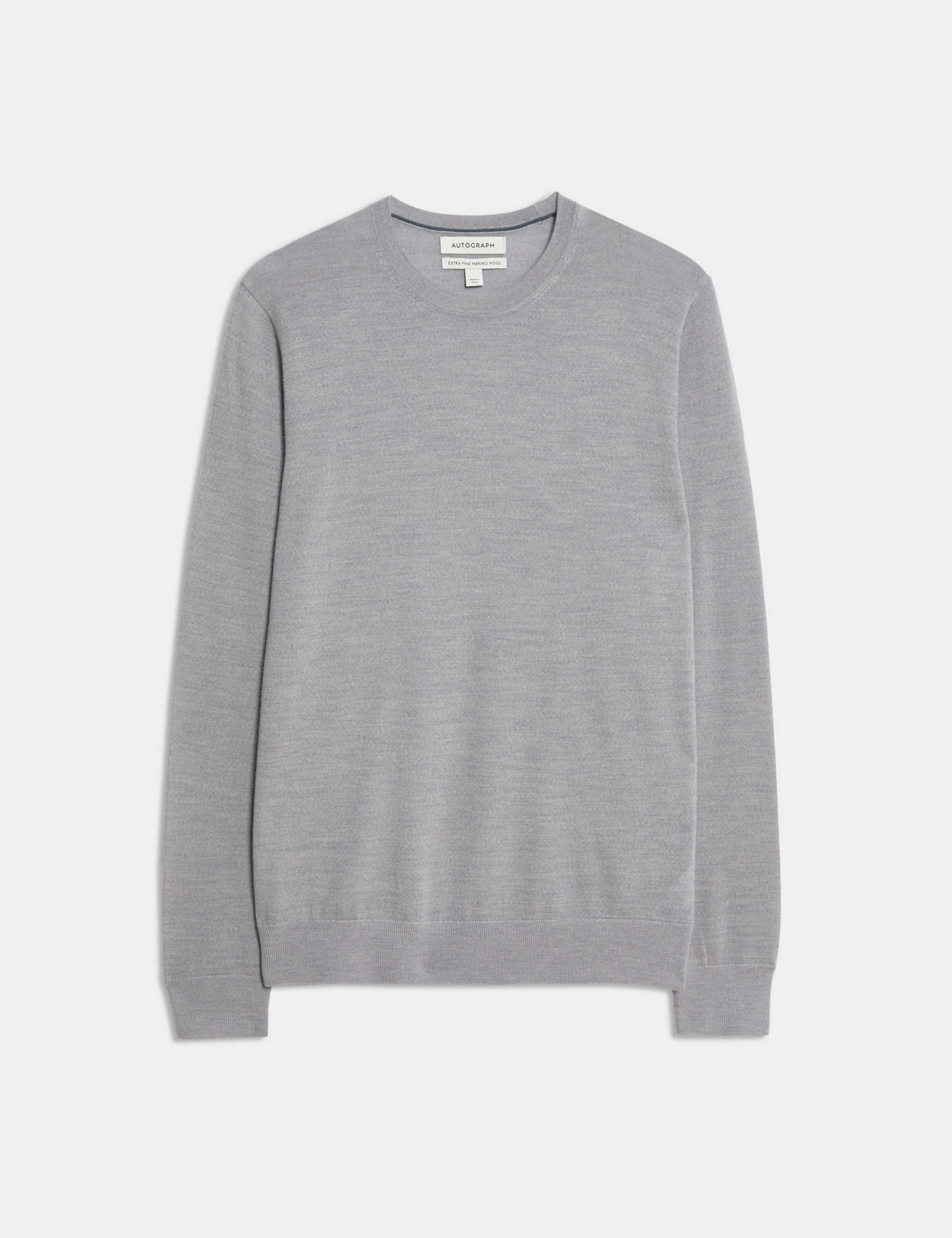 Pure Extra Fine Merino Wool Crew Neck Jumper 2 of 6