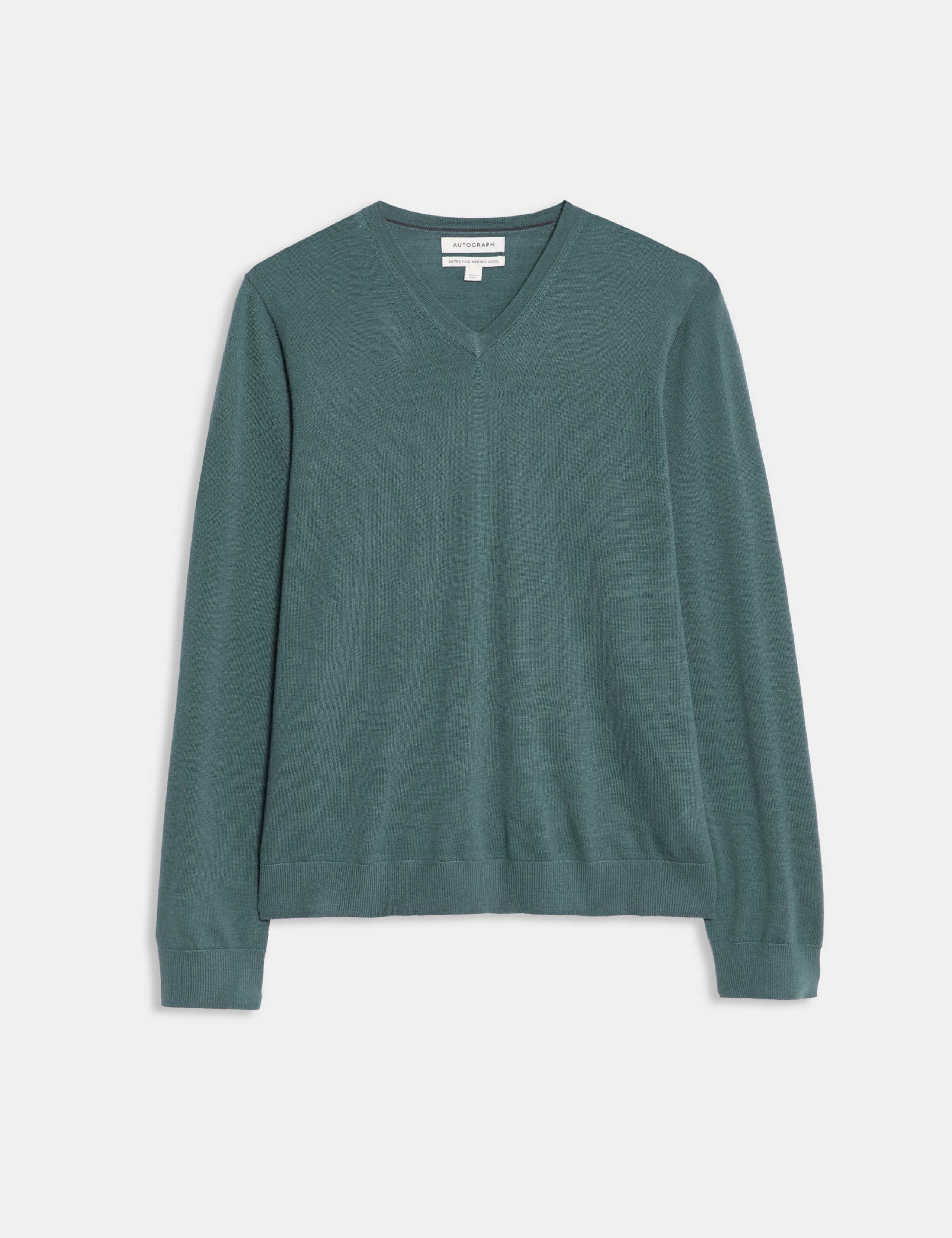 Pure Extra Fine Merino Wool V-Neck Jumper 2 of 5
