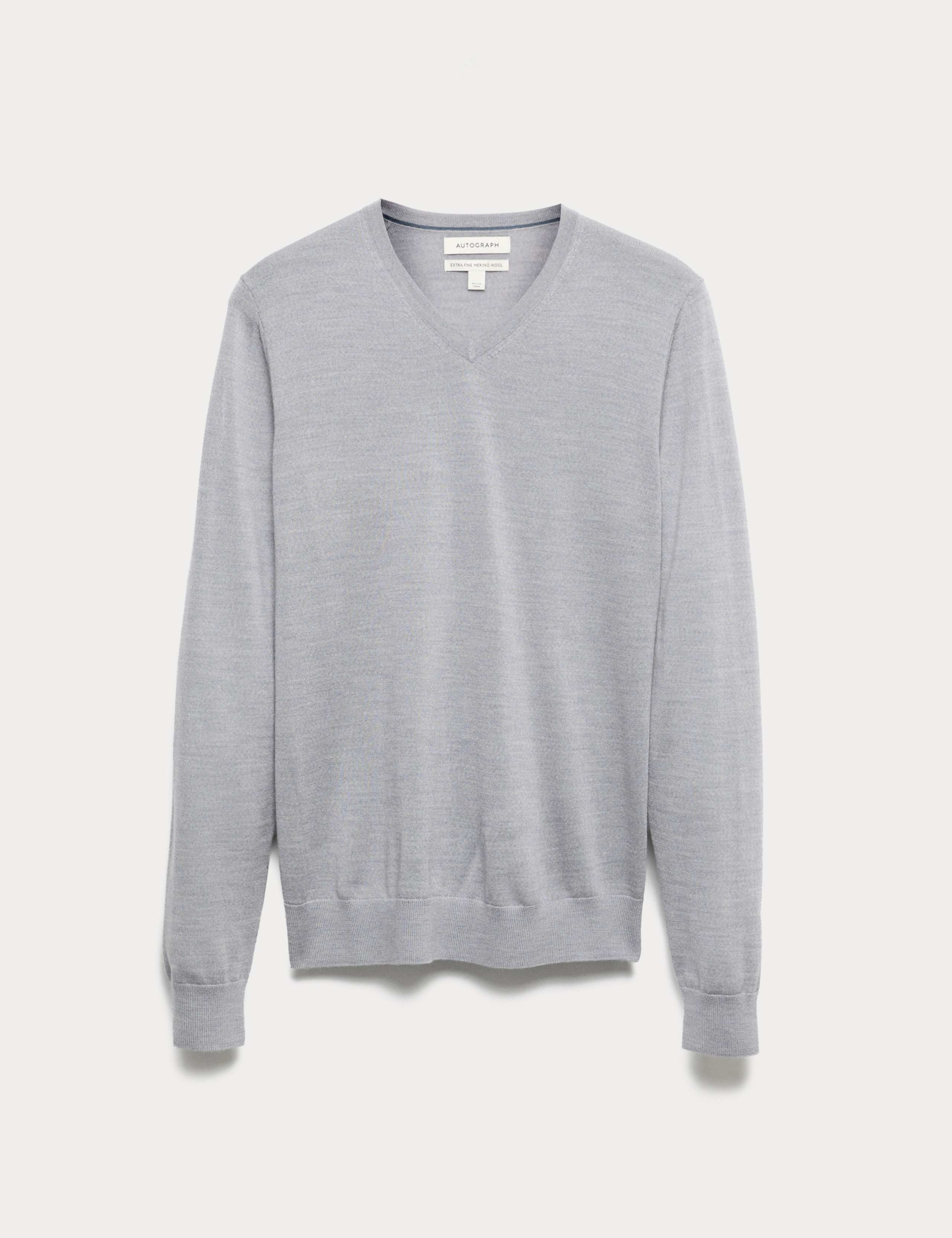 Pure Extra Fine Merino Wool V-Neck Jumper 2 of 6
