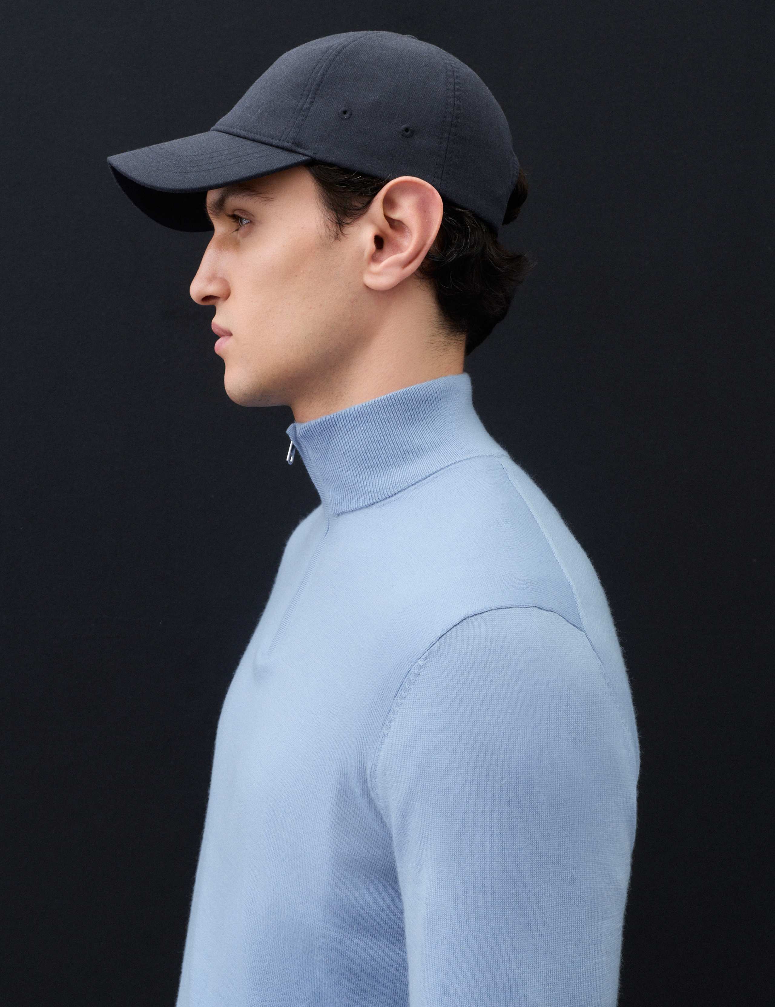 Pure Extra Fine Merino Wool Half Zip Jumper 7 of 7