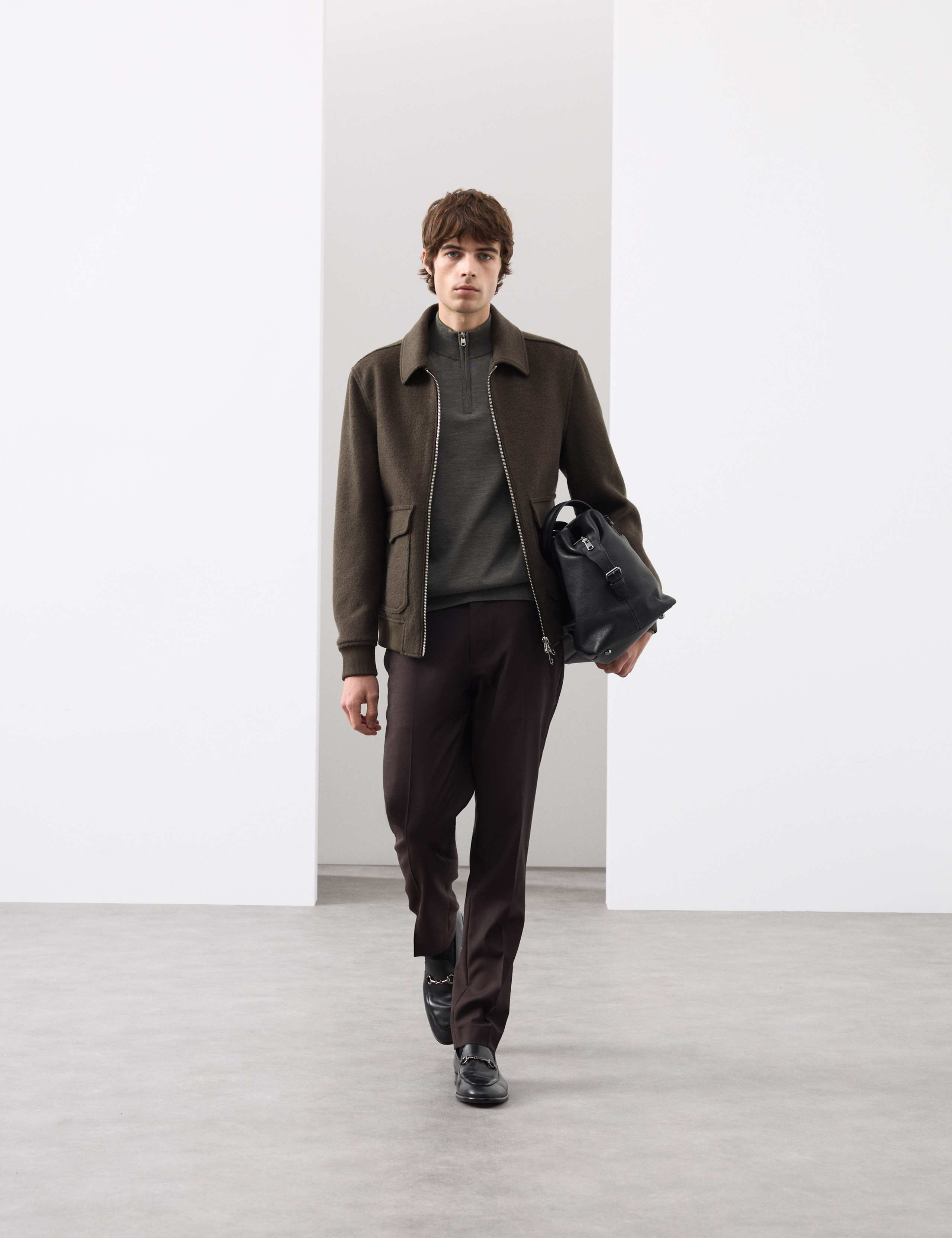 Pure Extra Fine Merino Wool Half Zip Jumper 3 of 6