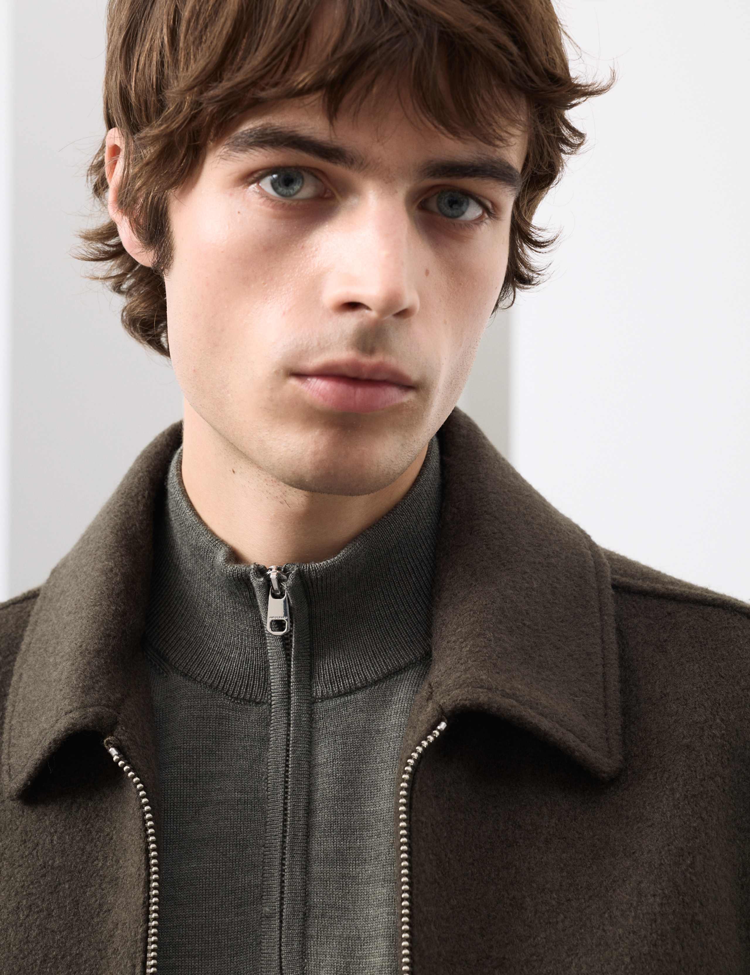 Pure Extra Fine Merino Wool Half Zip Jumper 5 of 6