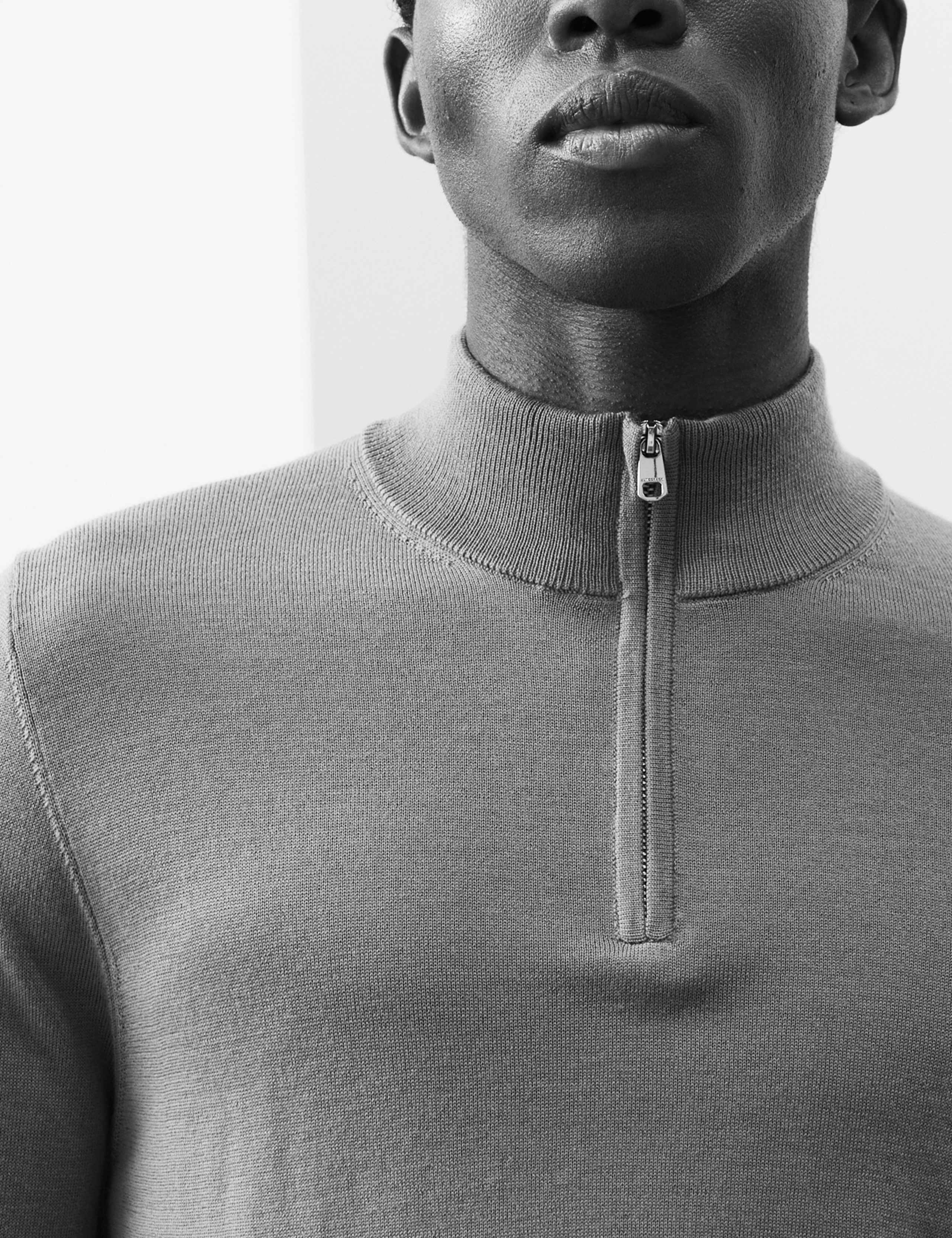 Pure Extra Fine Merino Wool Half Zip Jumper 5 of 6