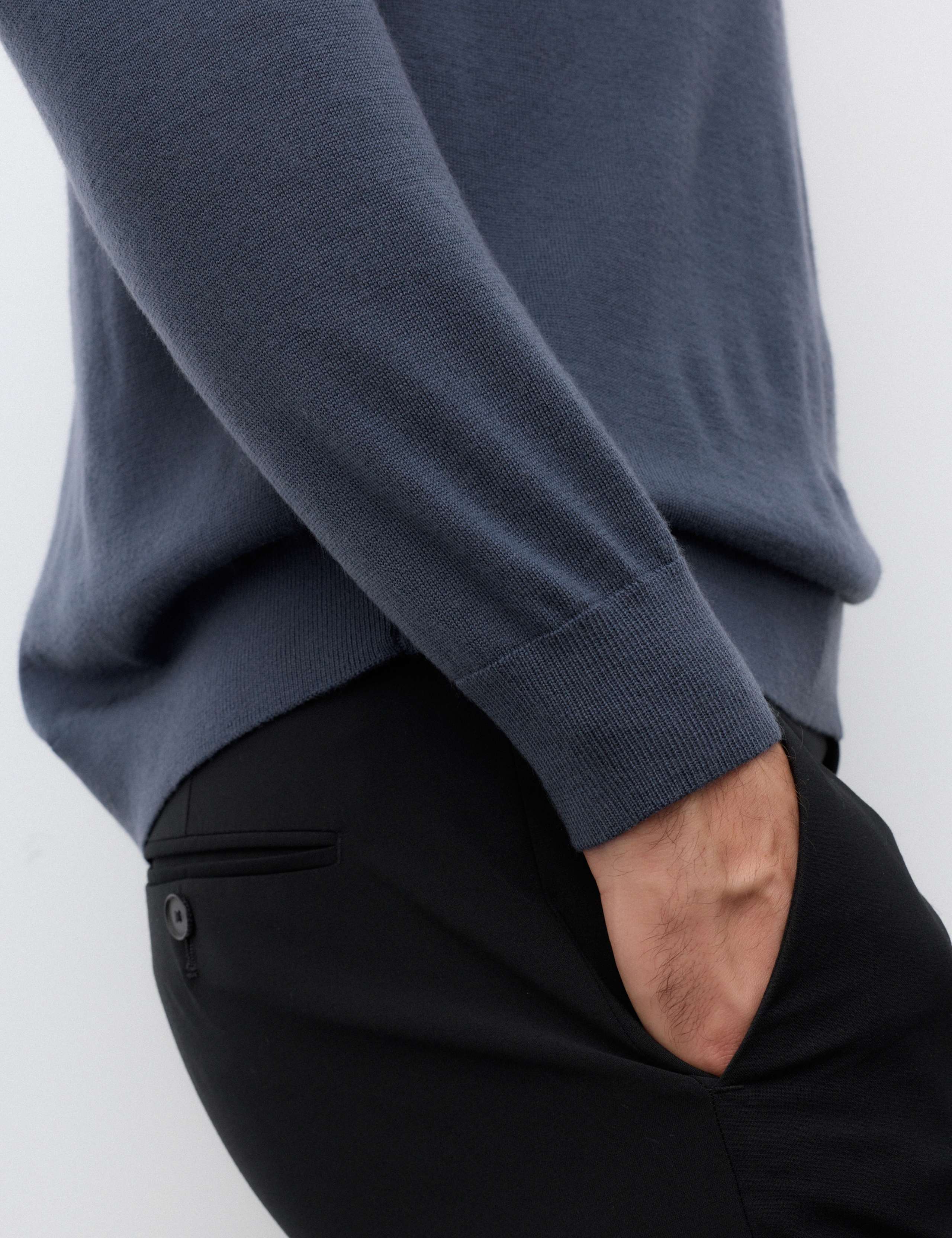 Pure Extra Fine Merino Wool Half Zip Jumper 7 of 7