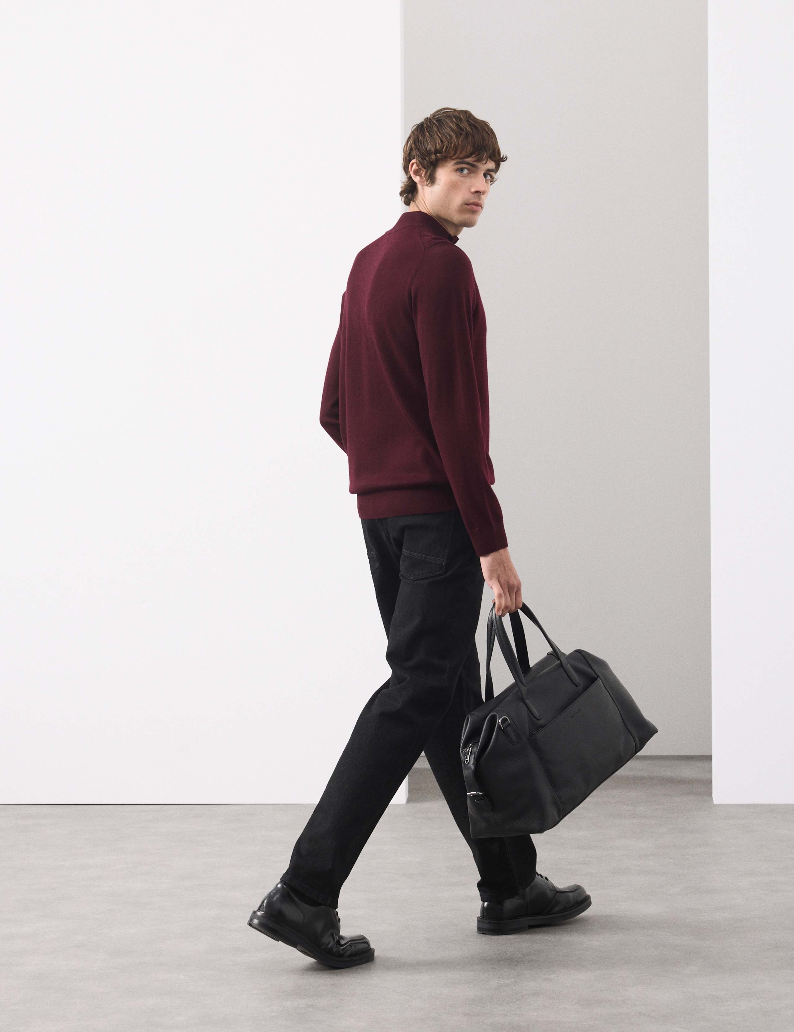 Pure Extra Fine Merino Wool Half Zip Jumper 3 of 7