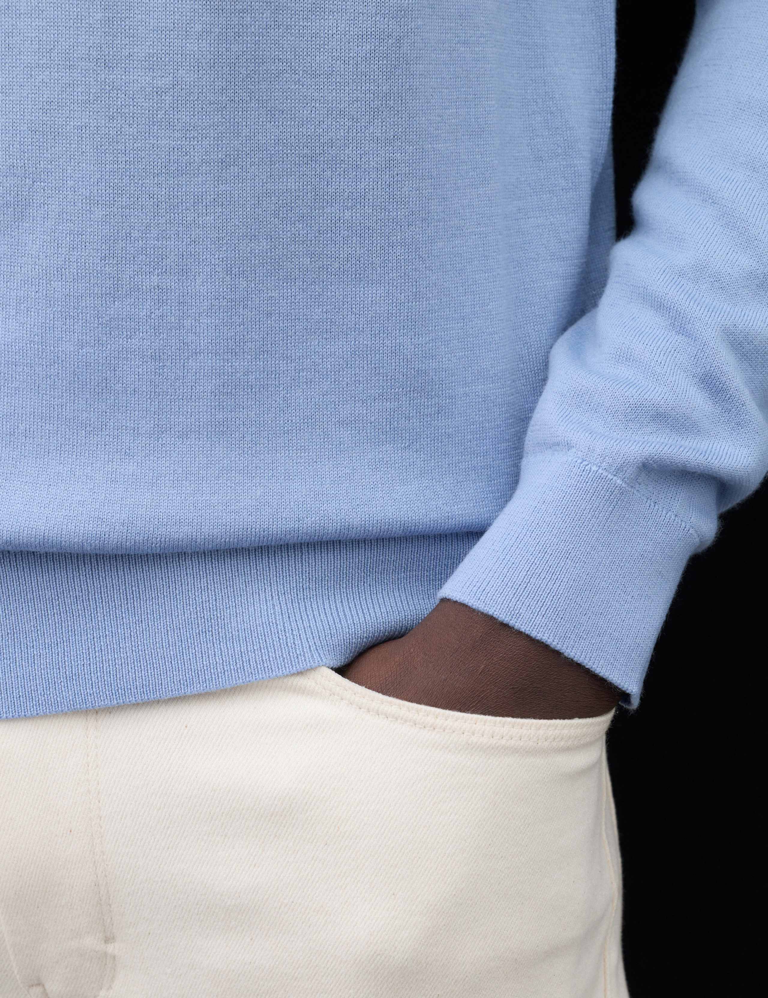 Pure Extra Fine Merino Wool Polo Shirt 6 of 7