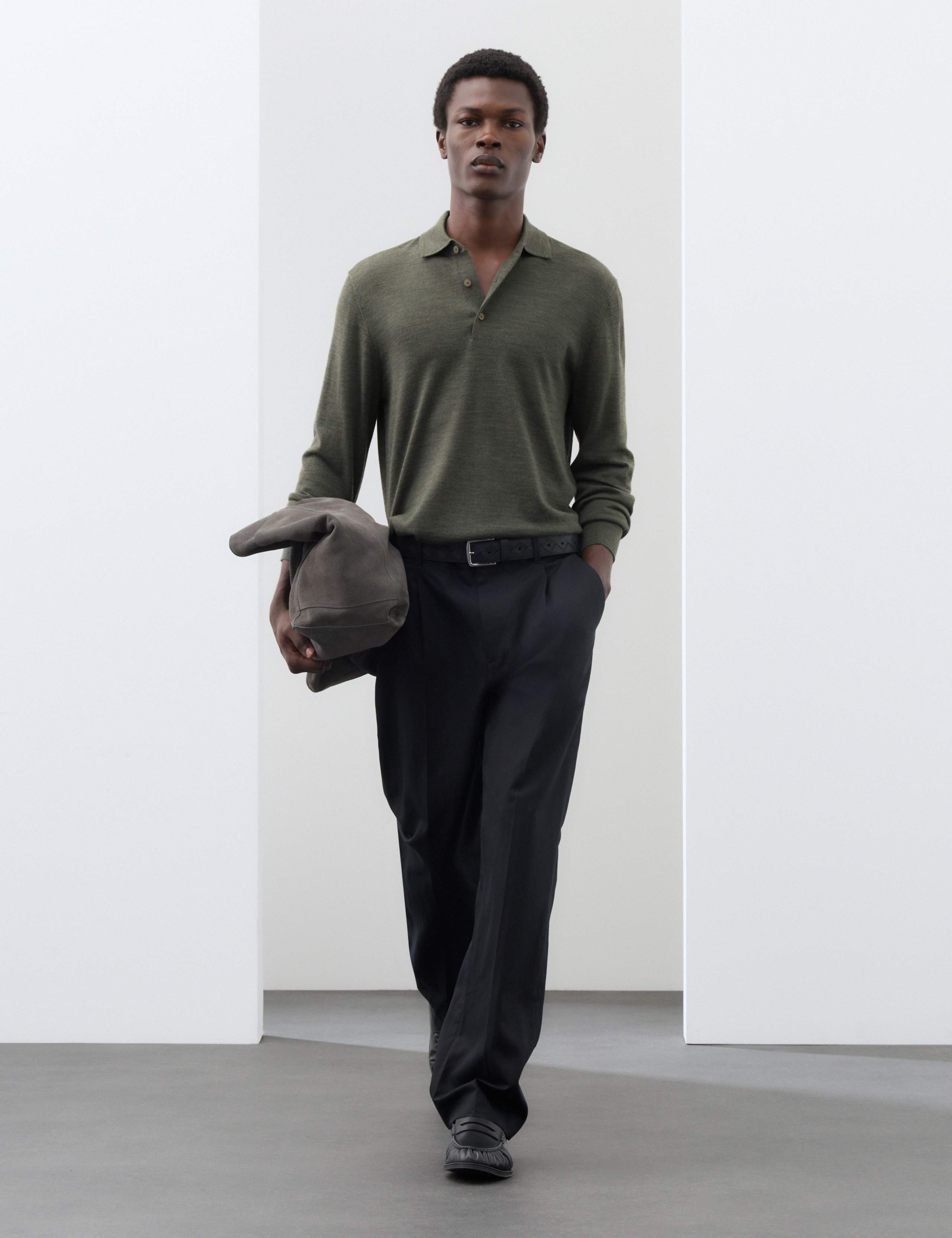 Pure Extra Fine Merino Wool Polo Shirt 5 of 7