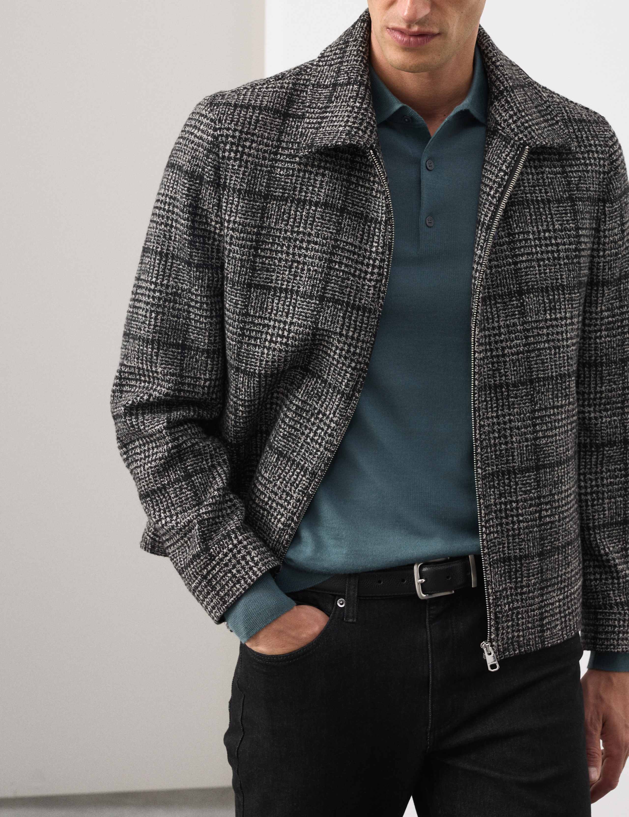 Pure Extra Fine Merino Wool Polo Shirt 6 of 6