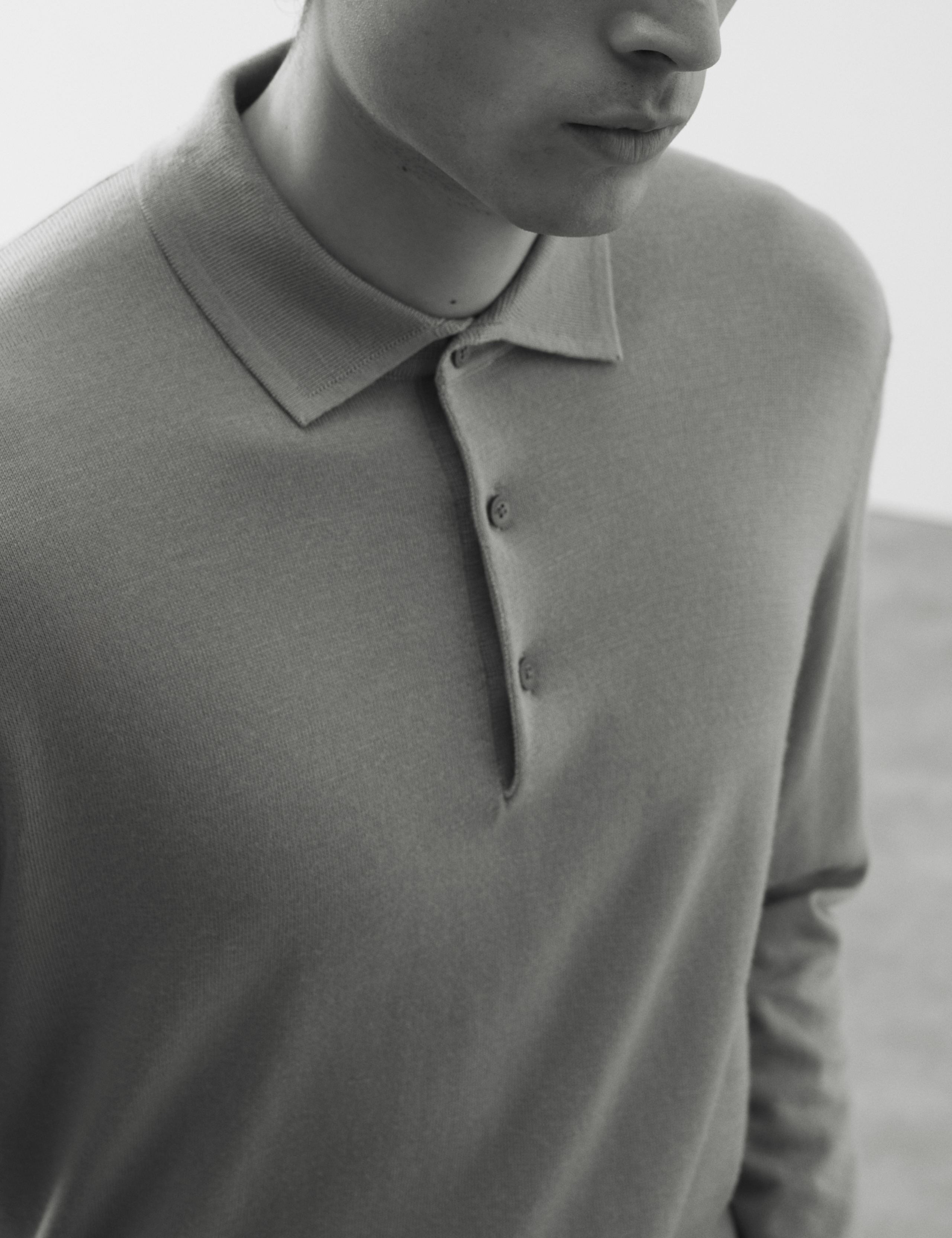 Pure Extra Fine Merino Wool Polo Shirt 4 of 6