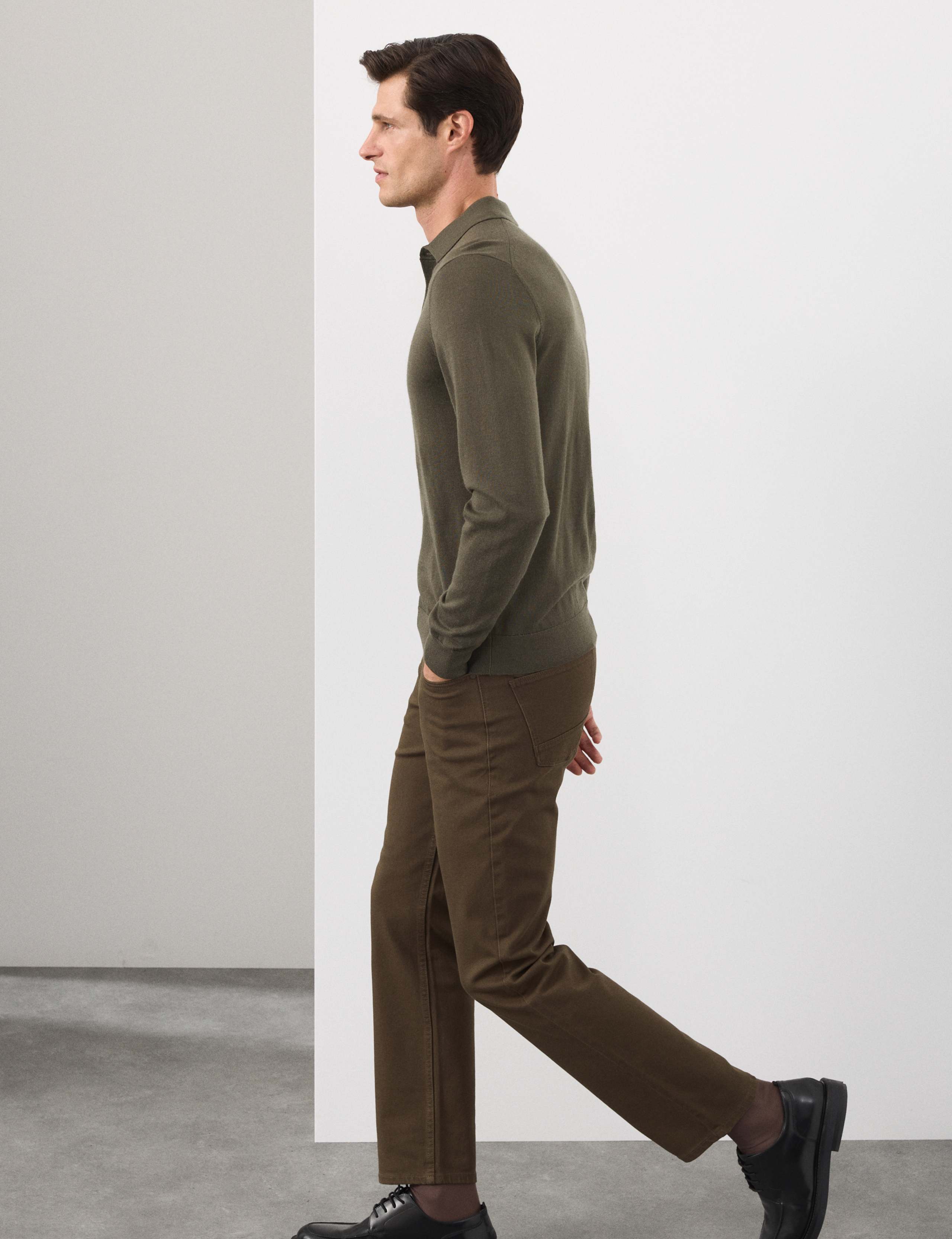 Pure Extra Fine Merino Wool Polo Shirt 4 of 6