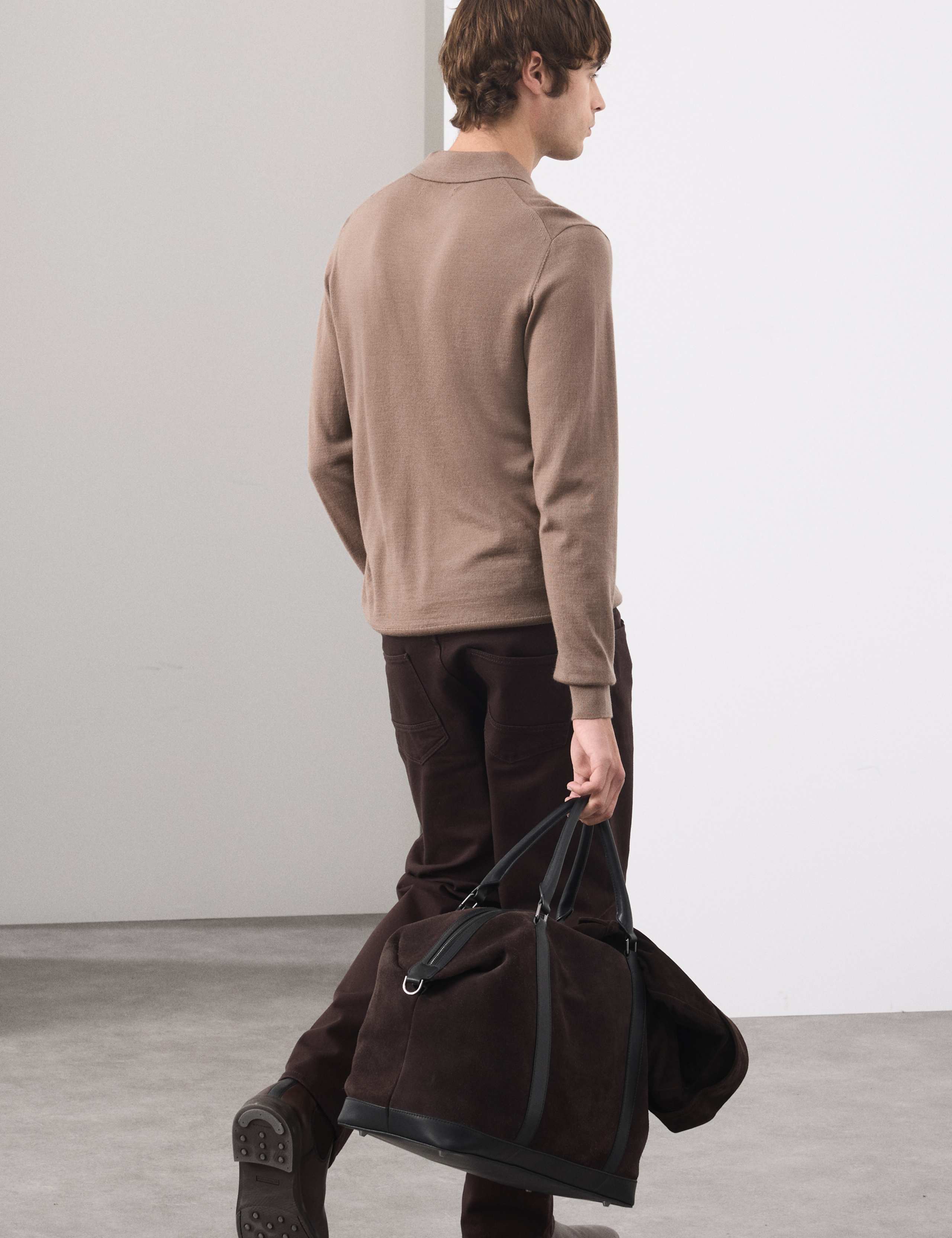 Pure Extra Fine Merino Wool Polo Shirt 5 of 6