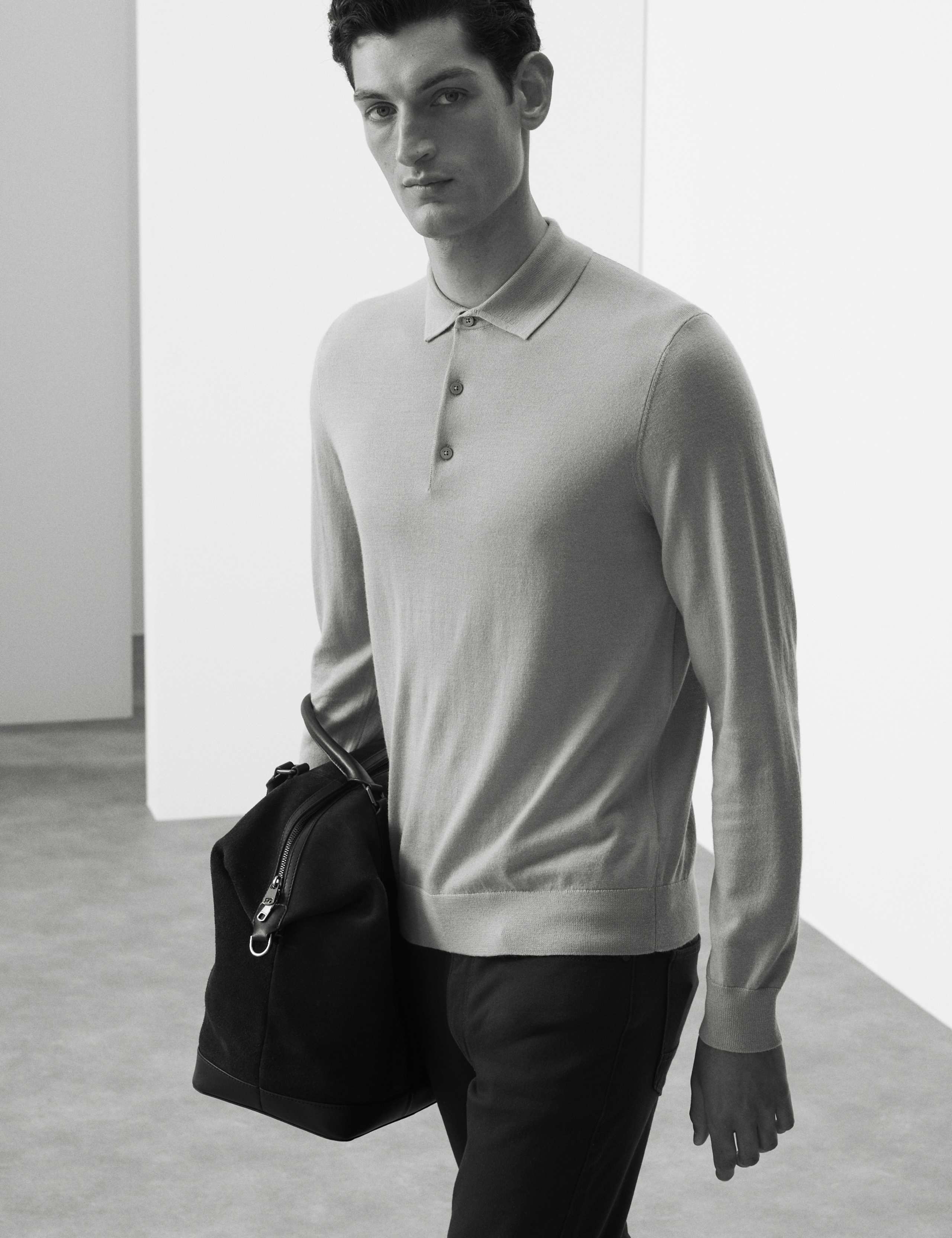 Pure Extra Fine Merino Wool Polo Shirt 3 of 6