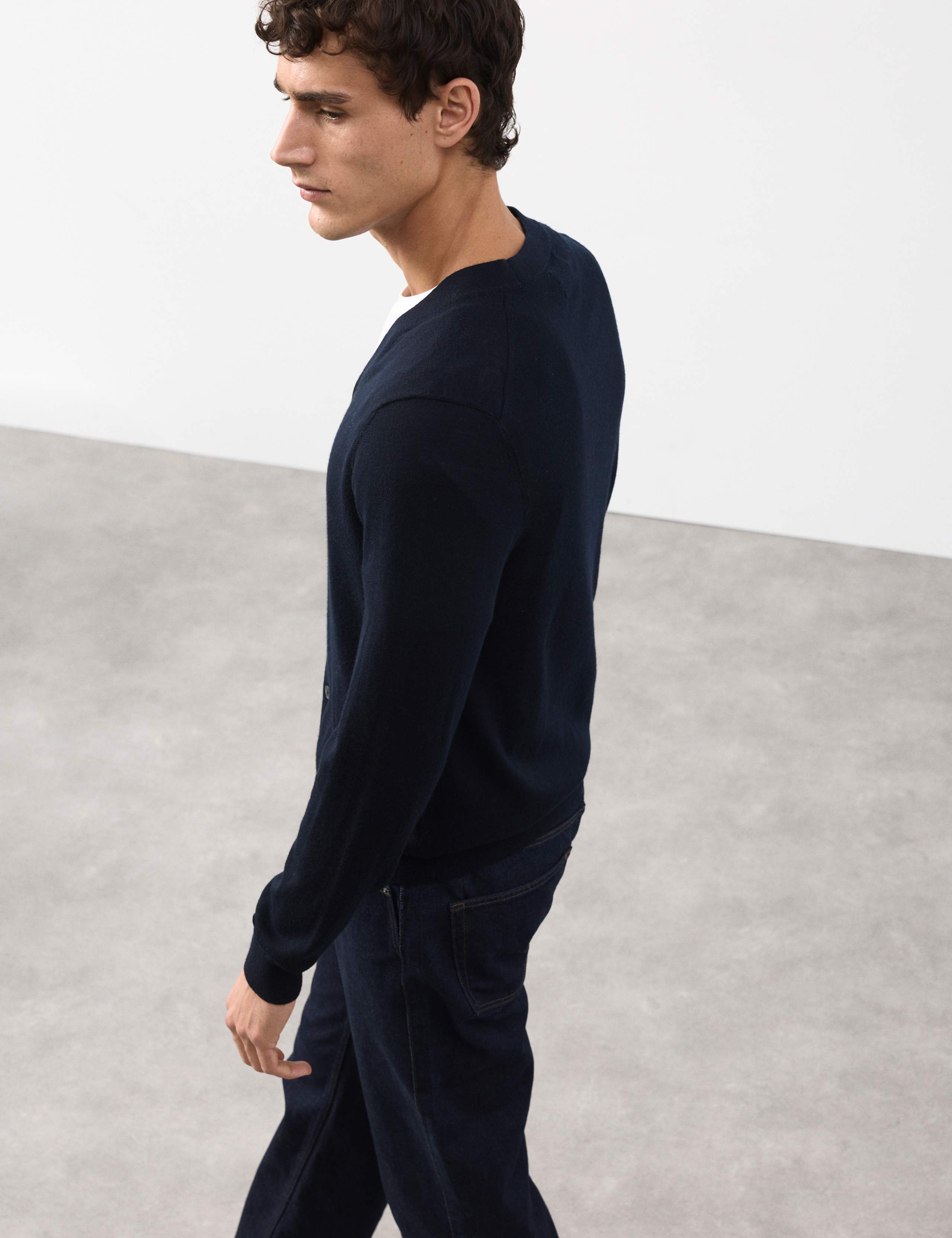 Pure Extra Fine Merino Wool Cardigan 5 of 6