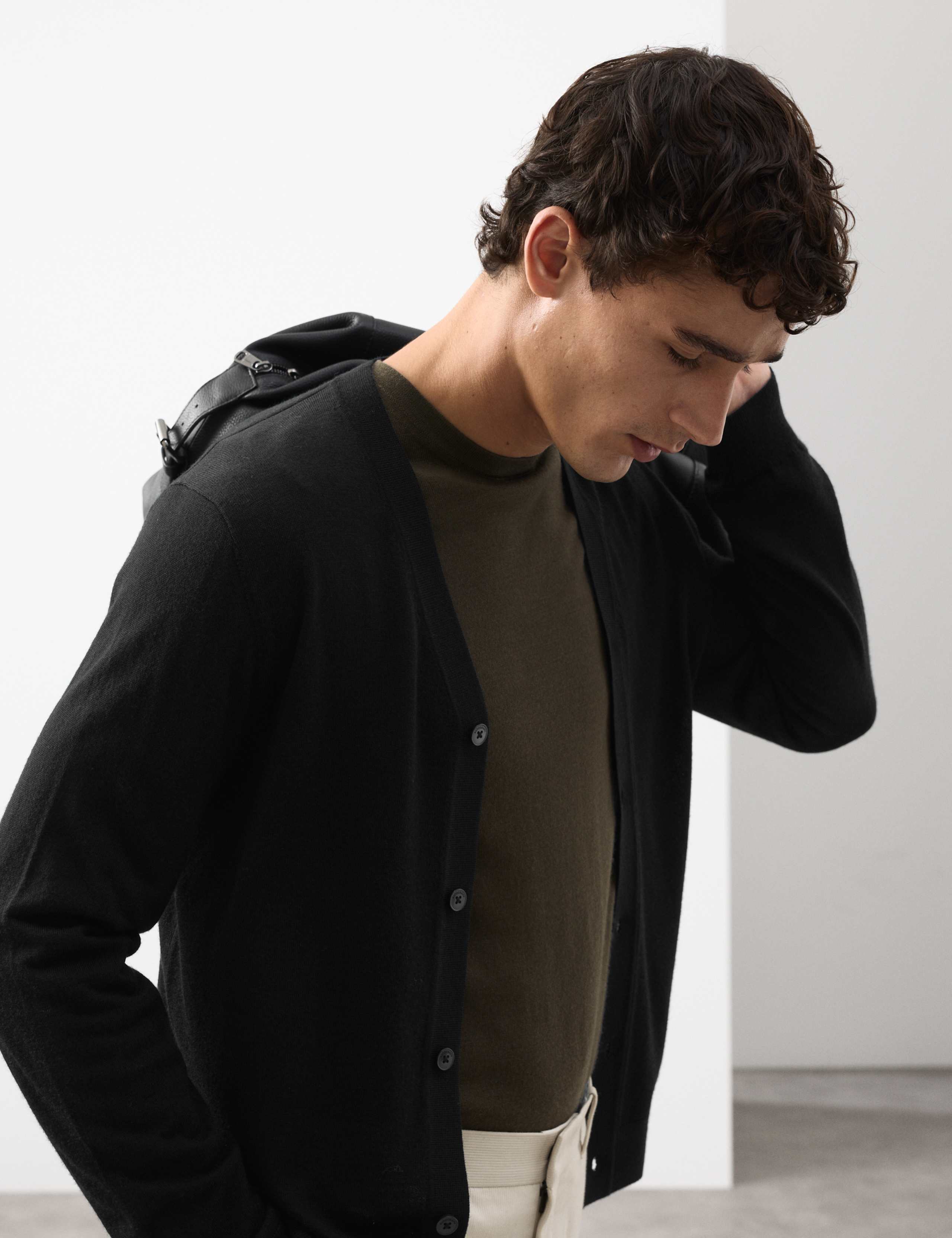 Pure Extra Fine Merino Wool Cardigan 6 of 6