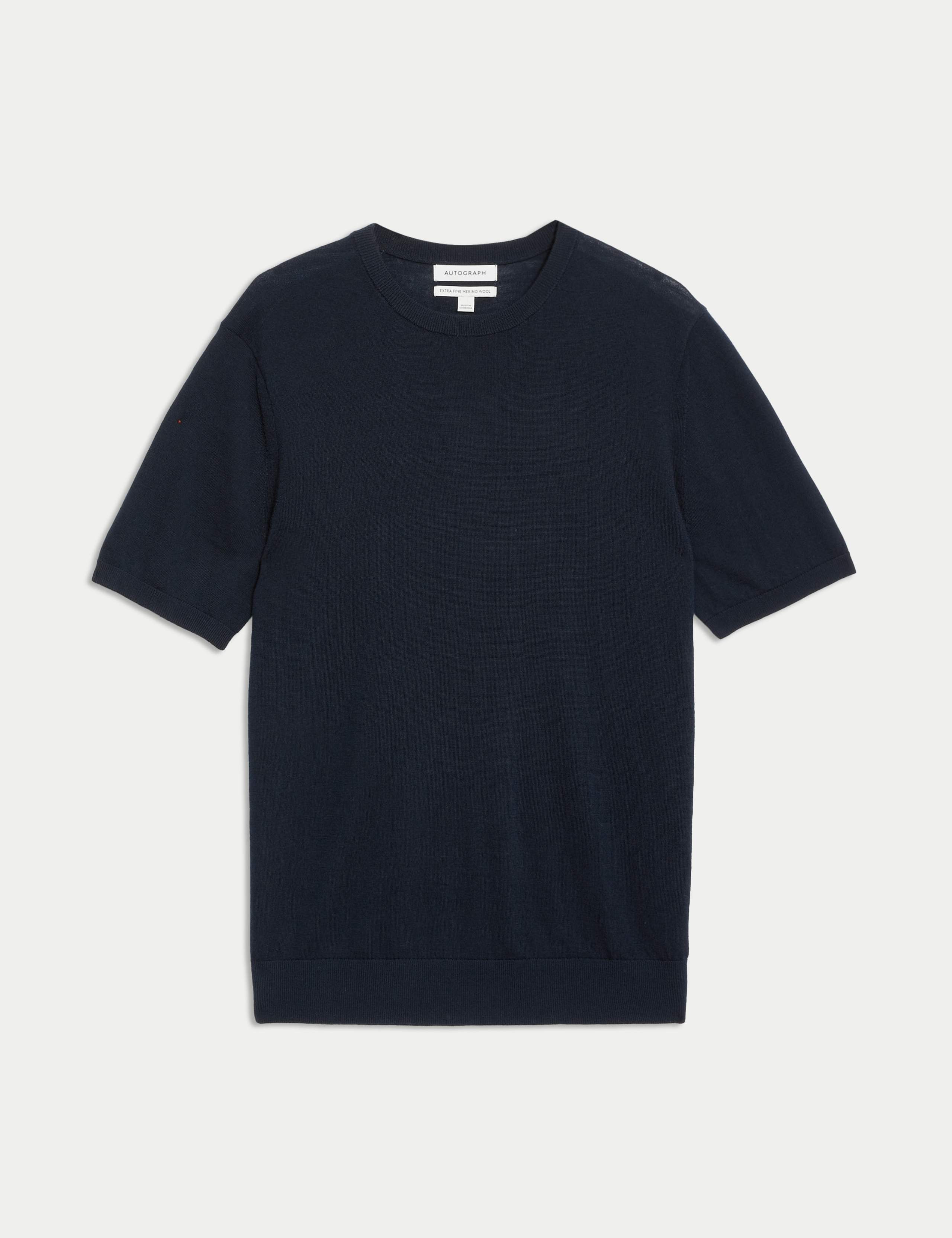 Pure Extra Fine Merino Wool Knitted T-Shirt 2 of 7