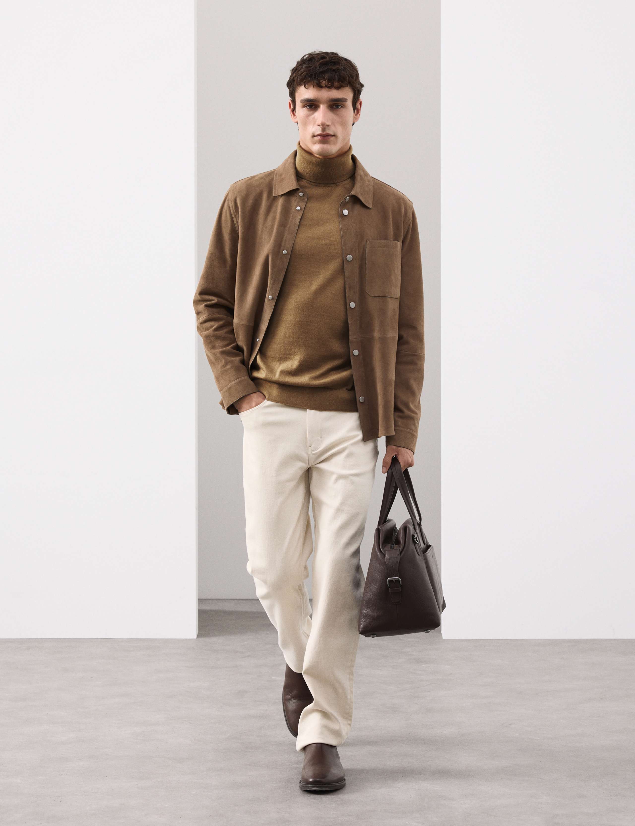 Pure Extra Fine Merino Wool Roll Neck Jumper 3 of 6