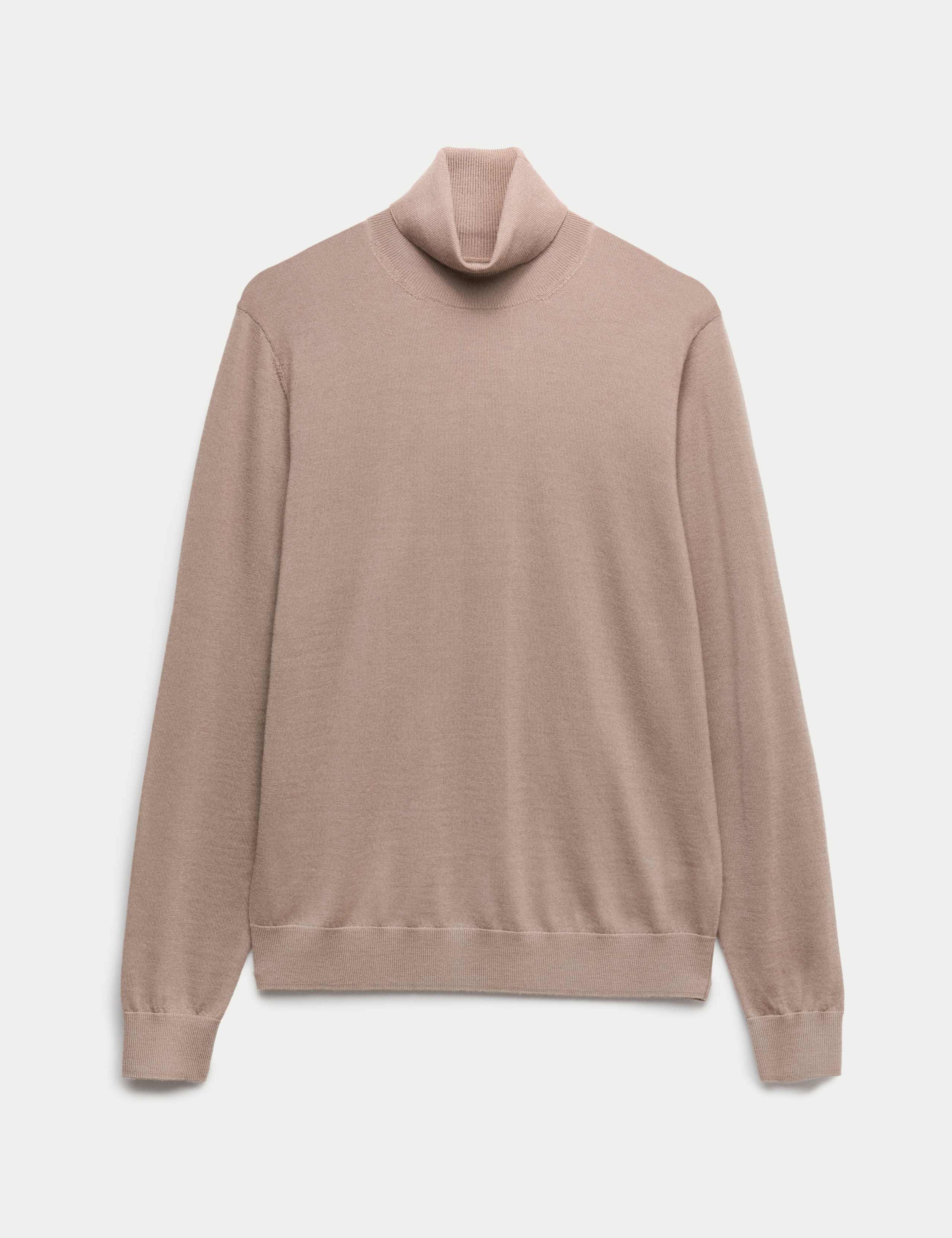 Pure Extra Fine Merino Wool Roll Neck Jumper 2 of 7