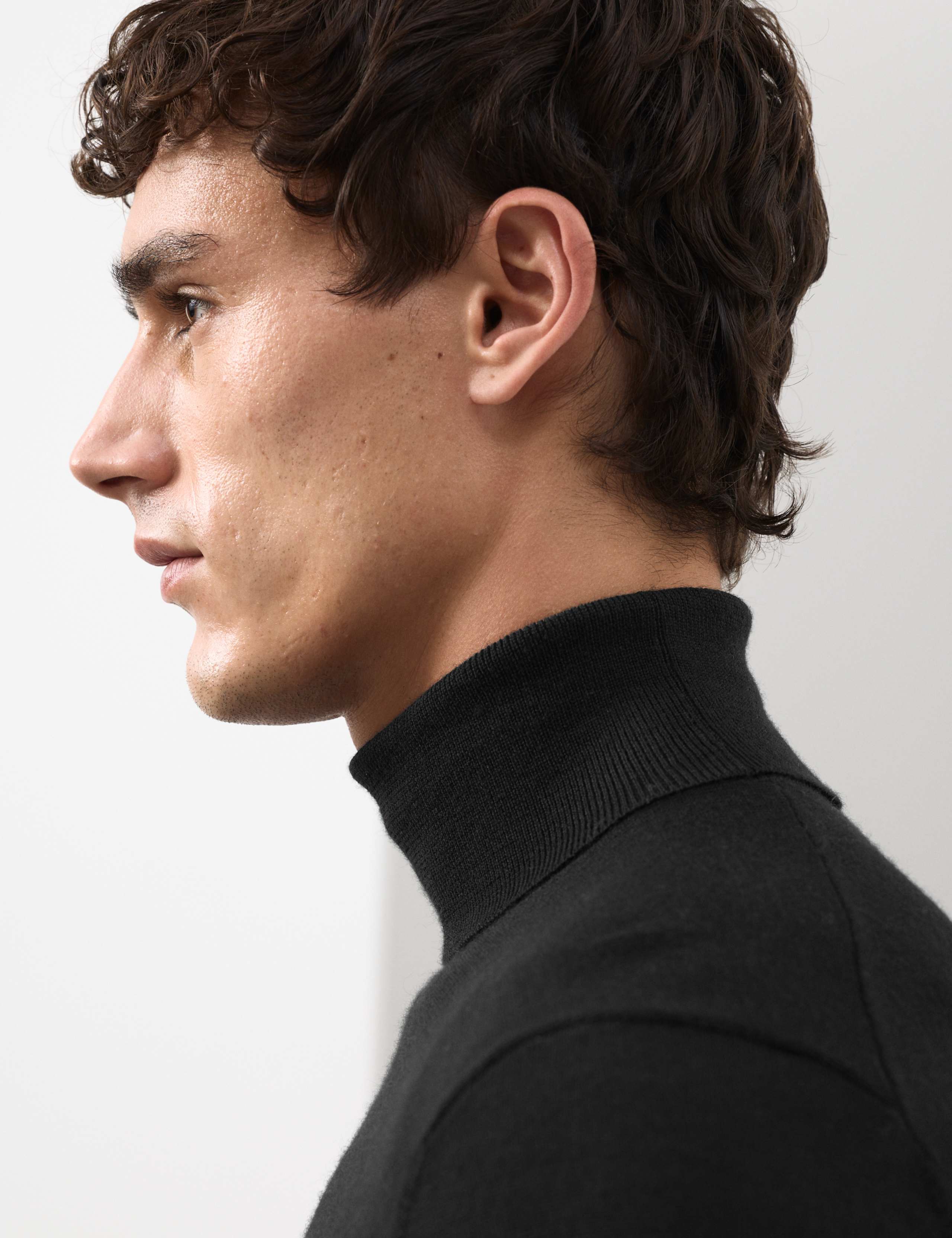 Pure Extra Fine Merino Wool Roll Neck Jumper 4 of 6