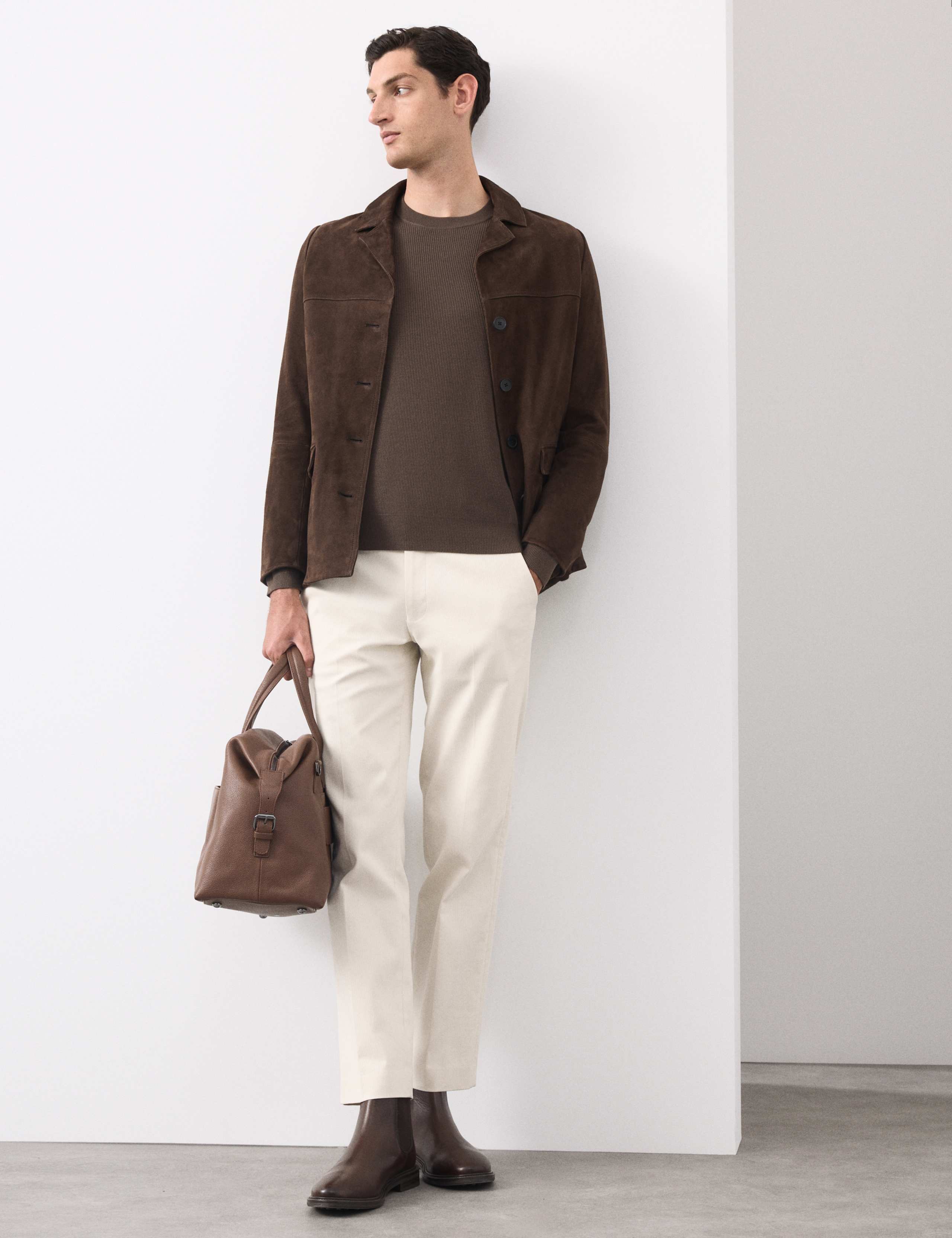 Merino Wool Blend Ribbed Performance Jumper 3 of 5