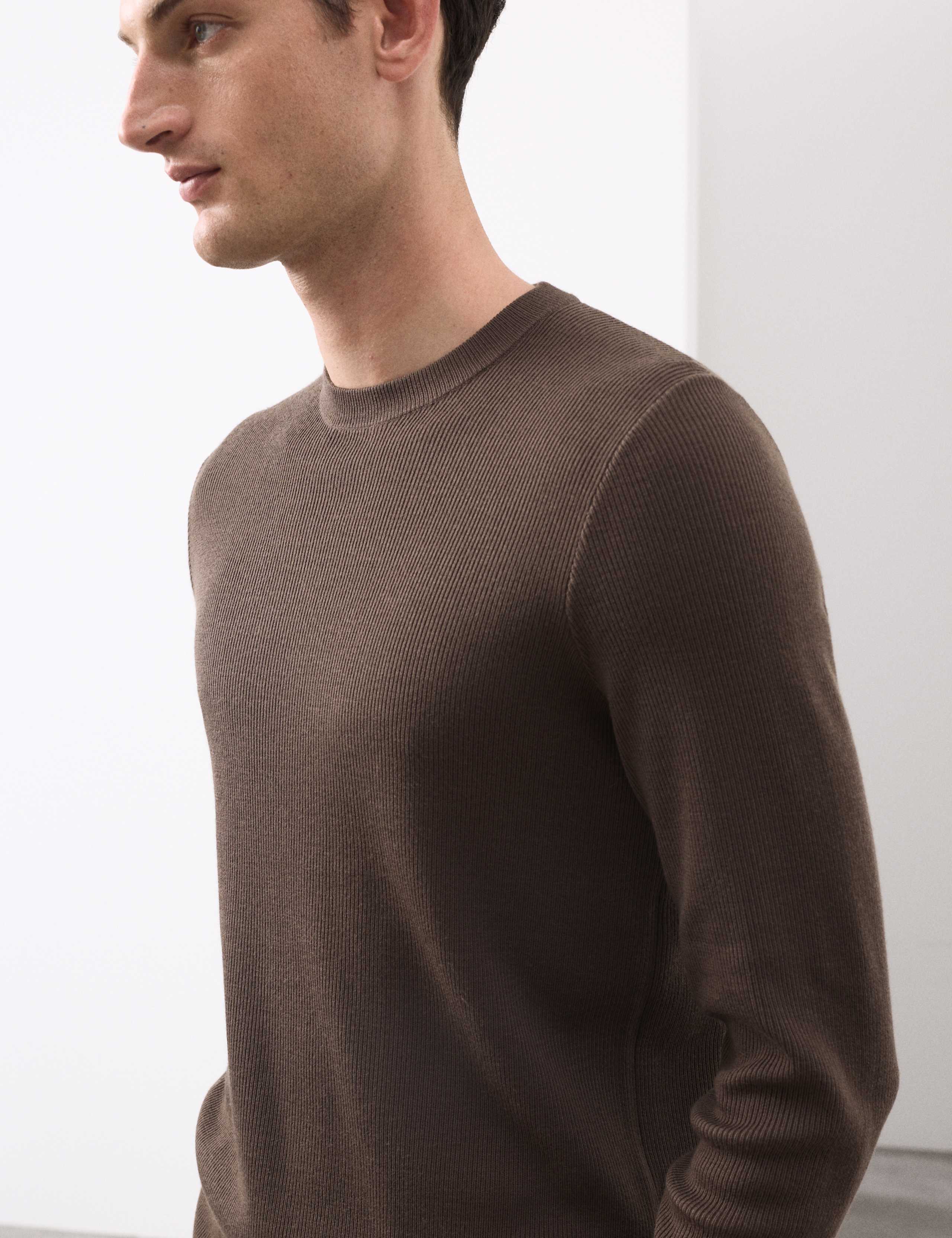 Merino Wool Blend Ribbed Performance Jumper 5 of 5