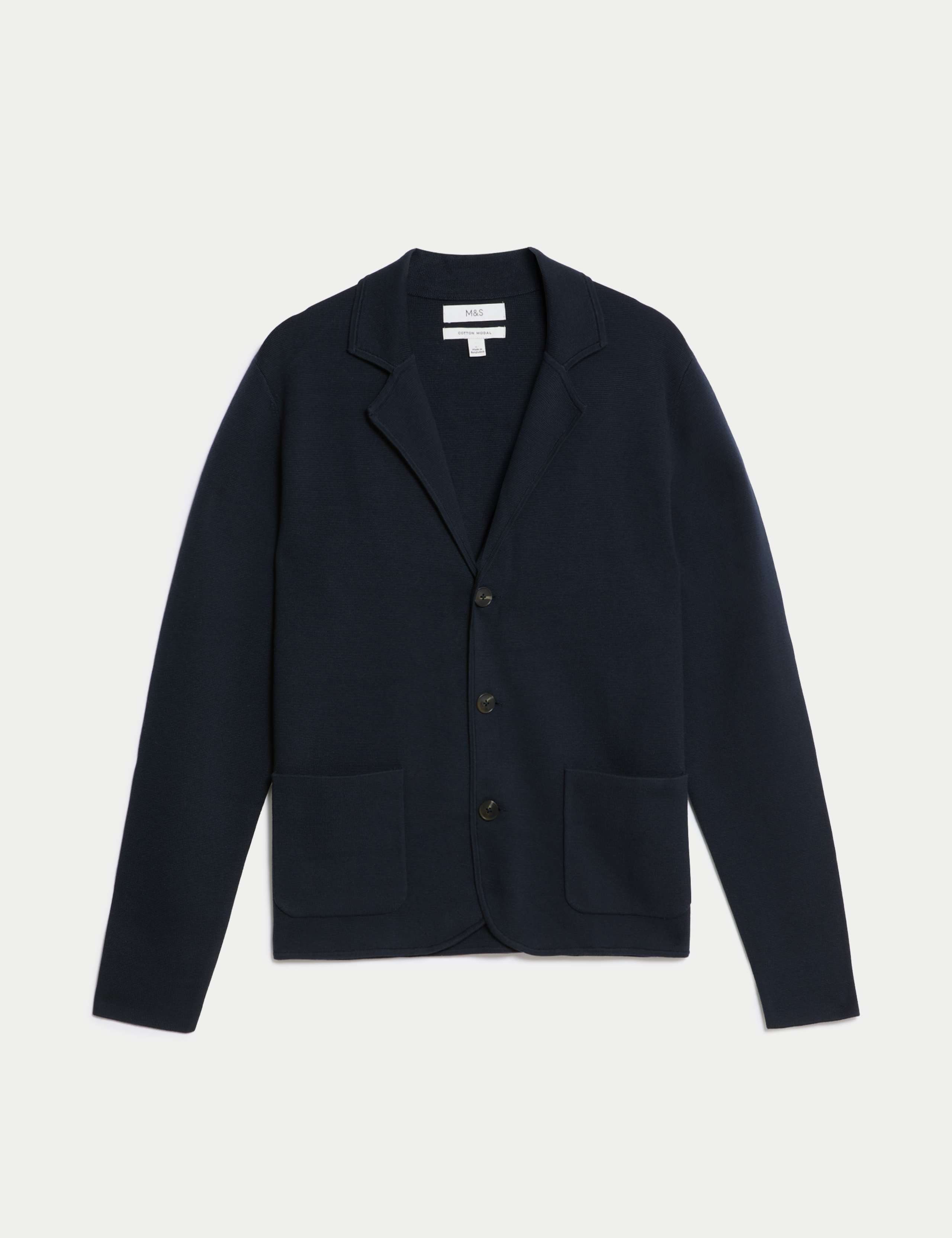 Cotton Modal Knitted Blazer 2 of 5
