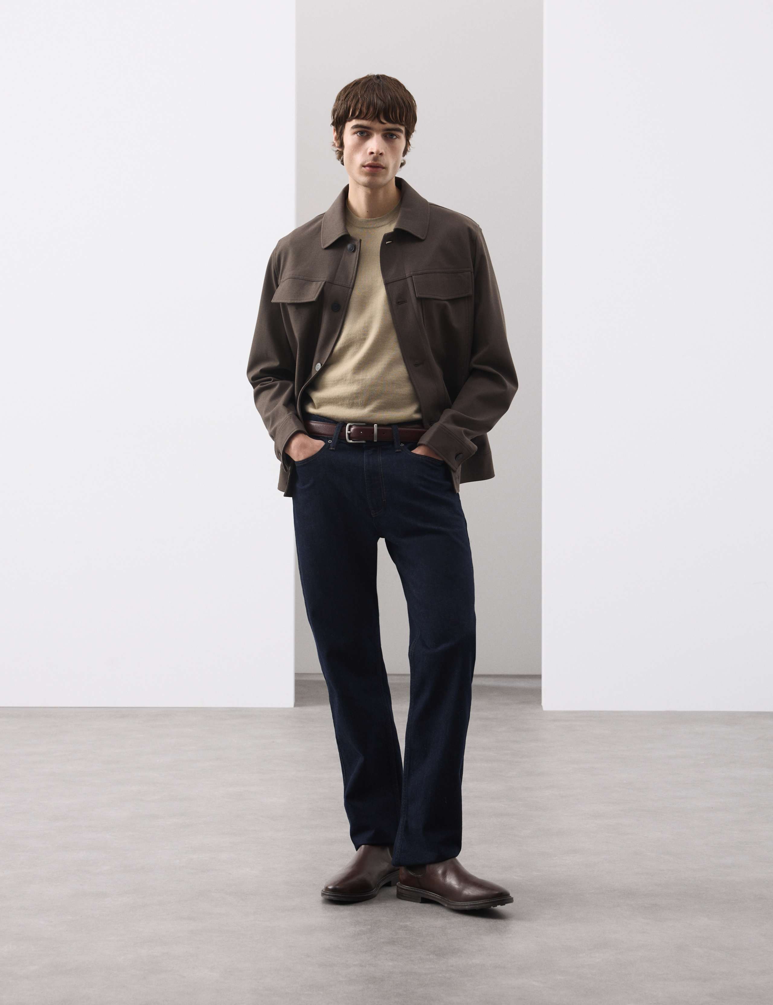 Pure Extra Fine Merino Wool Crew Neck T-Shirt 3 of 6