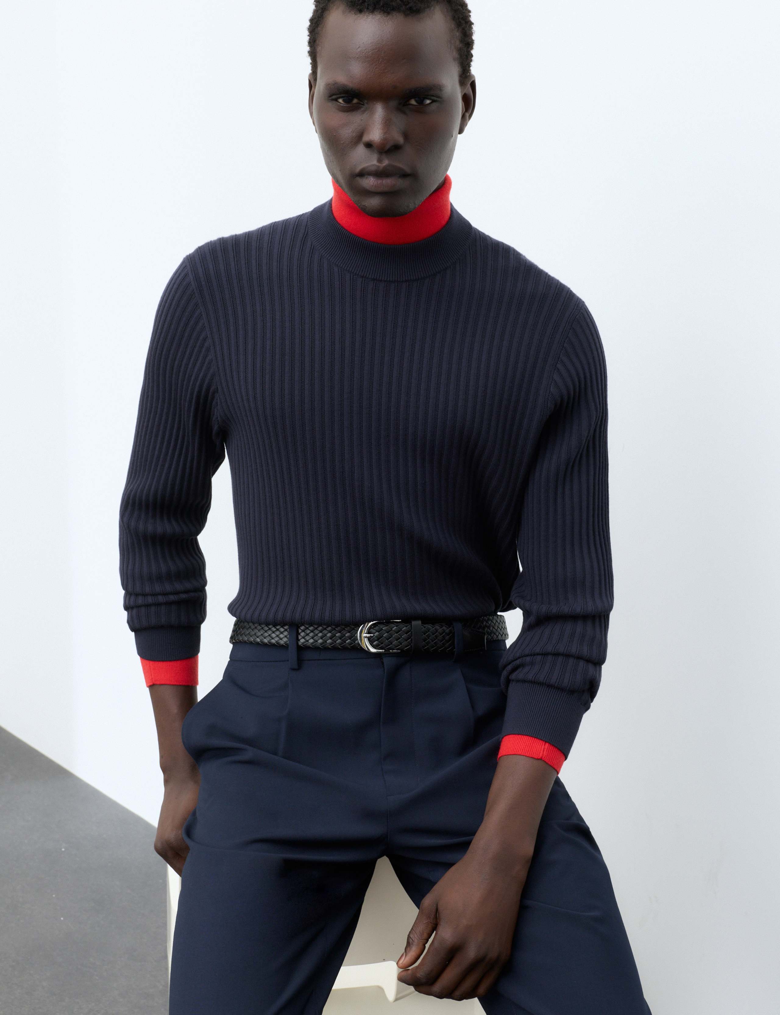 Ribbed High Neck Jumper 4 of 6