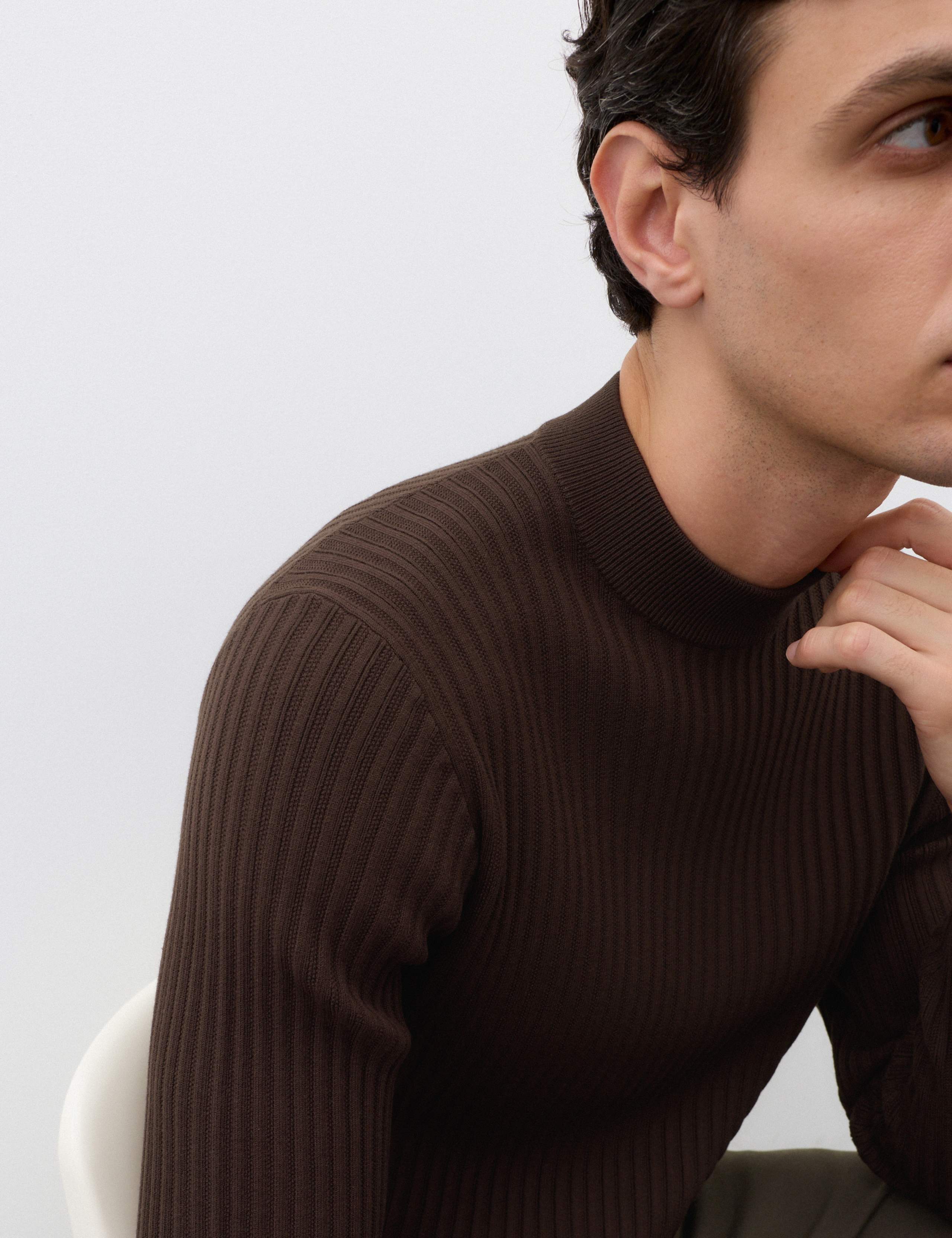 Ribbed High Neck Jumper 8 of 8