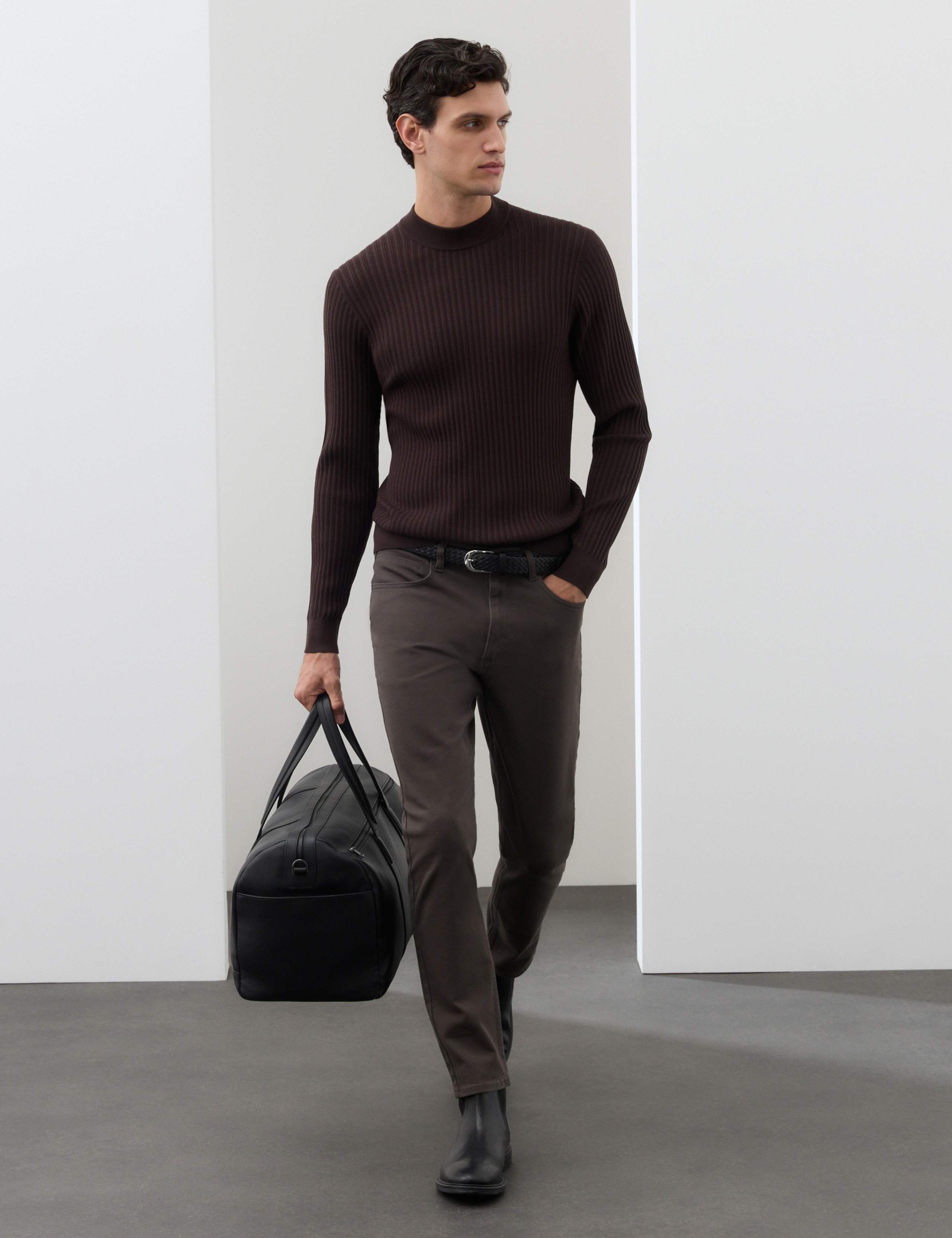 Ribbed High Neck Jumper 4 of 8