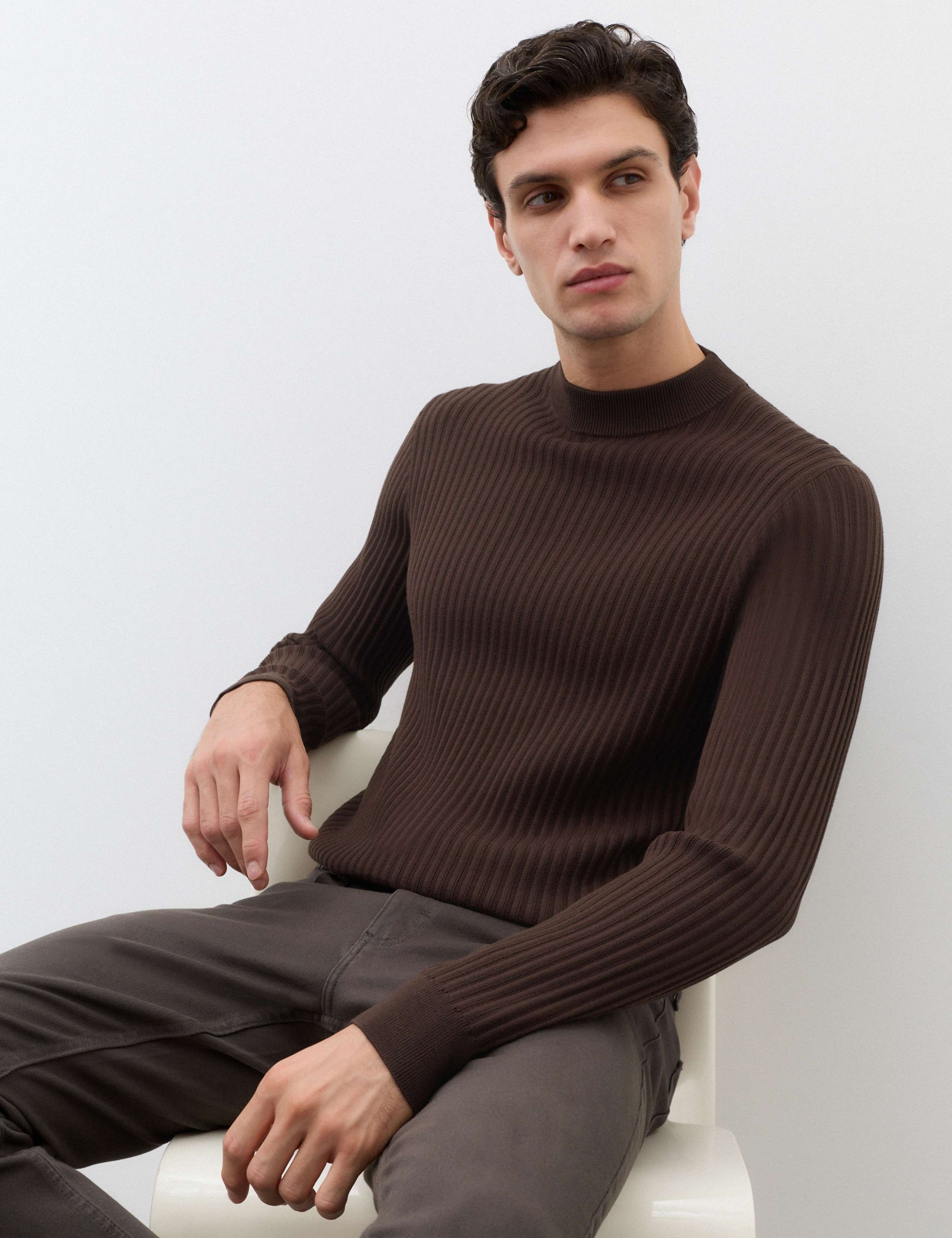 Ribbed High Neck Jumper 5 of 8