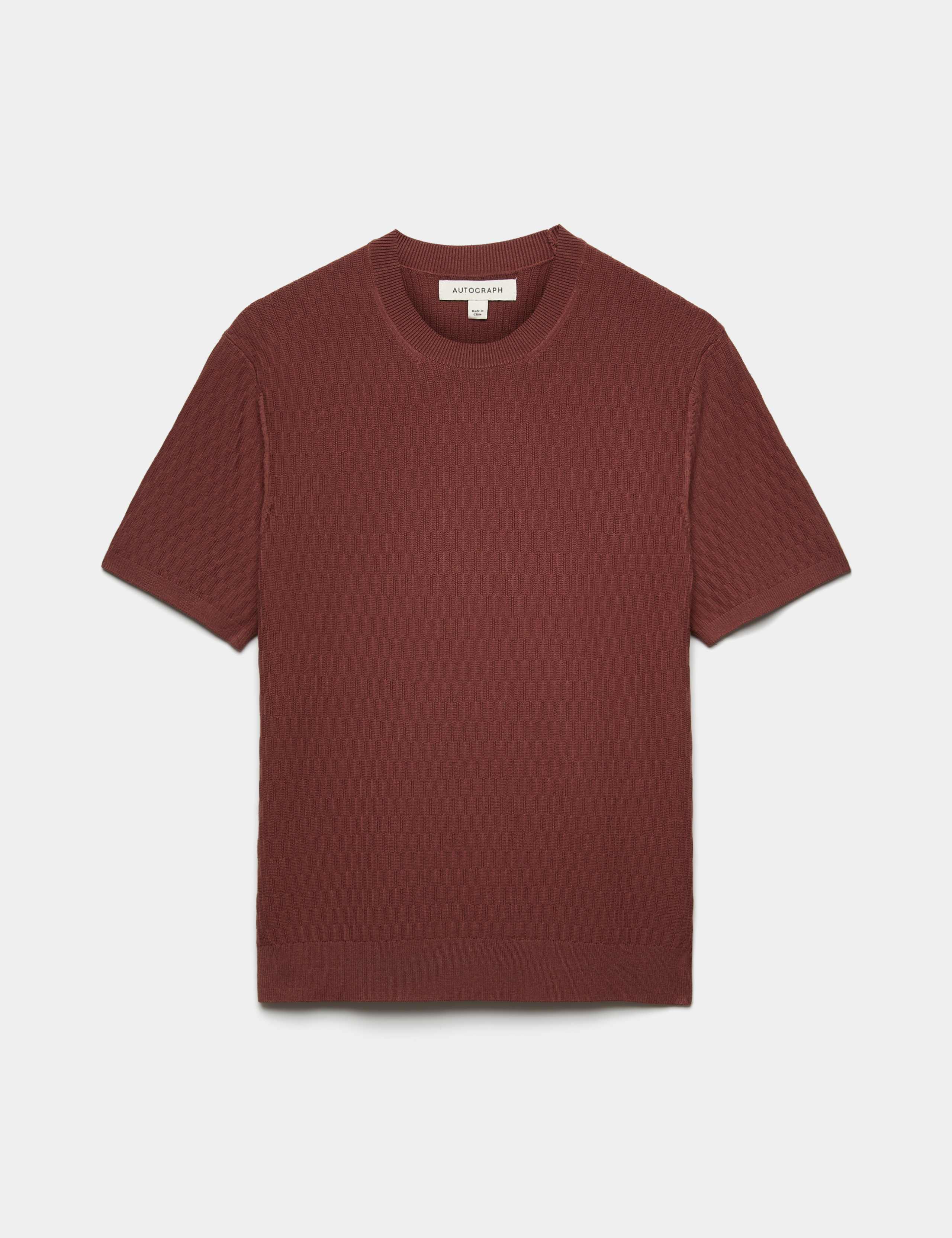 Textured Knitted T-Shirt 2 of 7