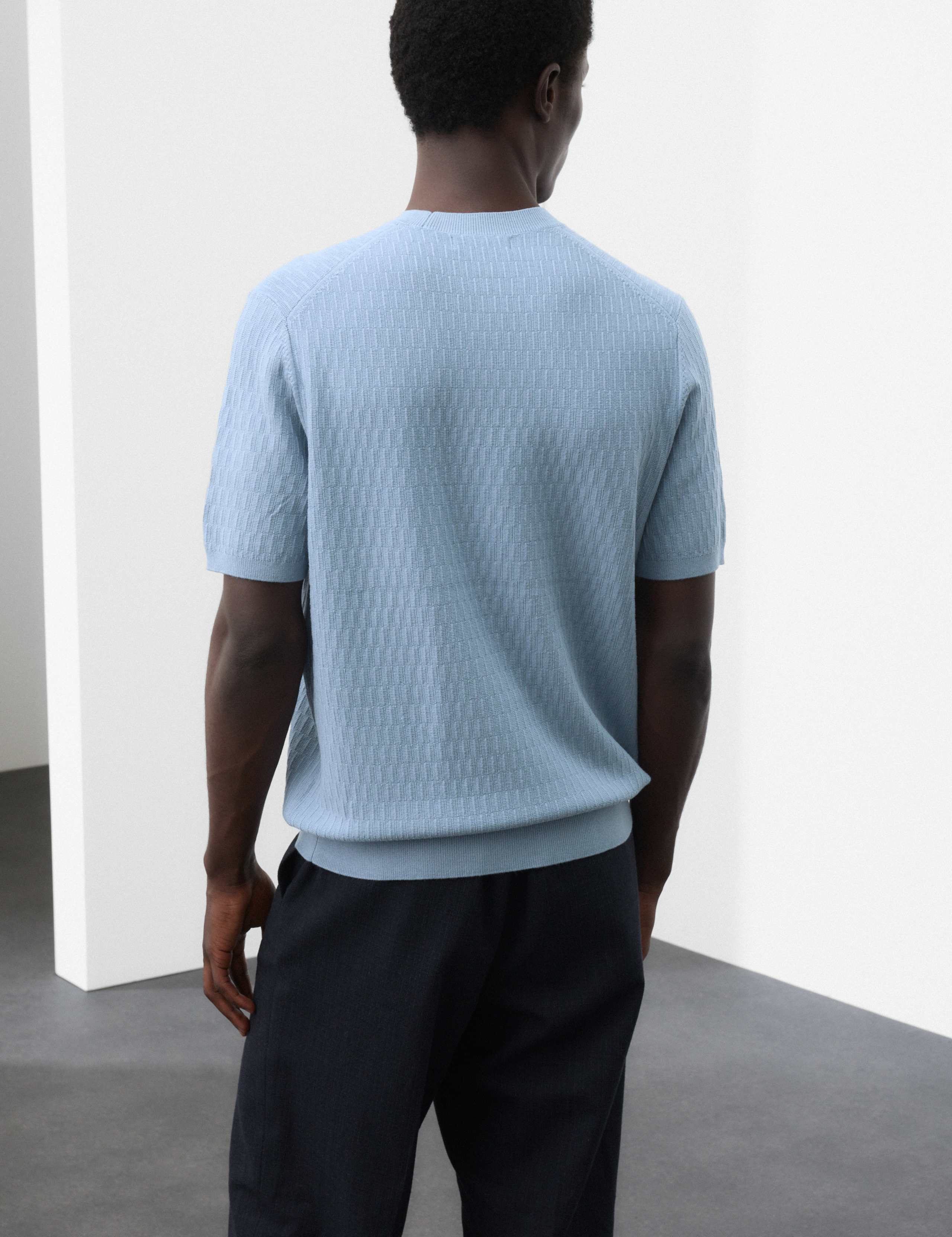 Textured Knitted T-Shirt 3 of 7