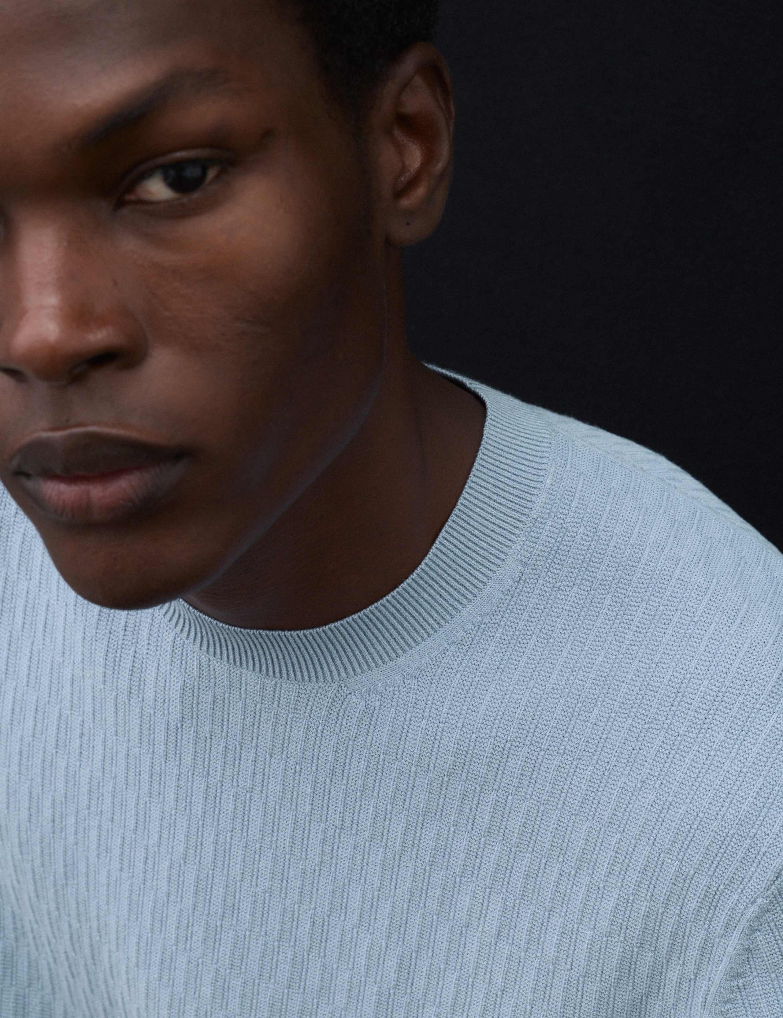 Textured Knitted T-Shirt 6 of 7