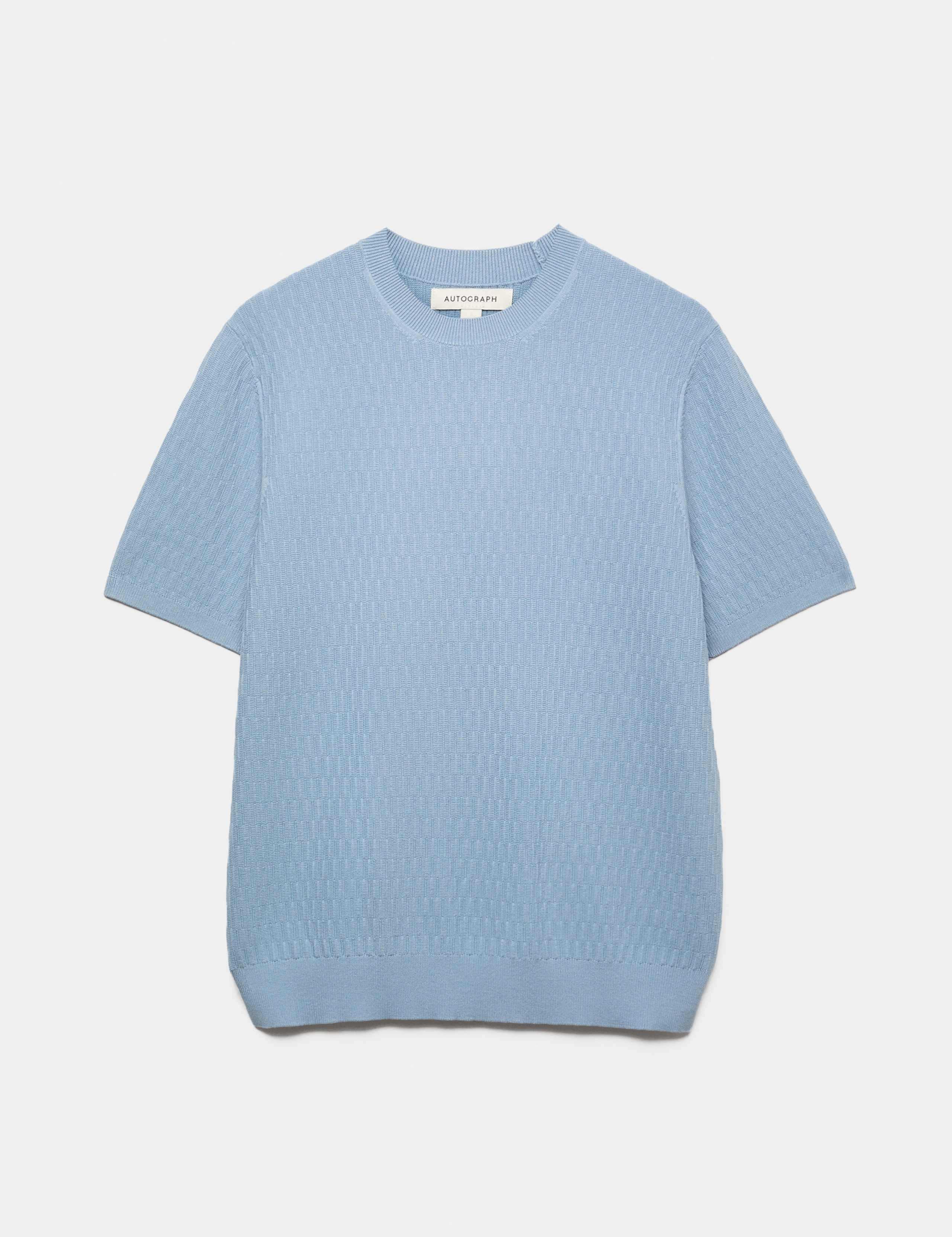 Textured Knitted T-Shirt 2 of 7