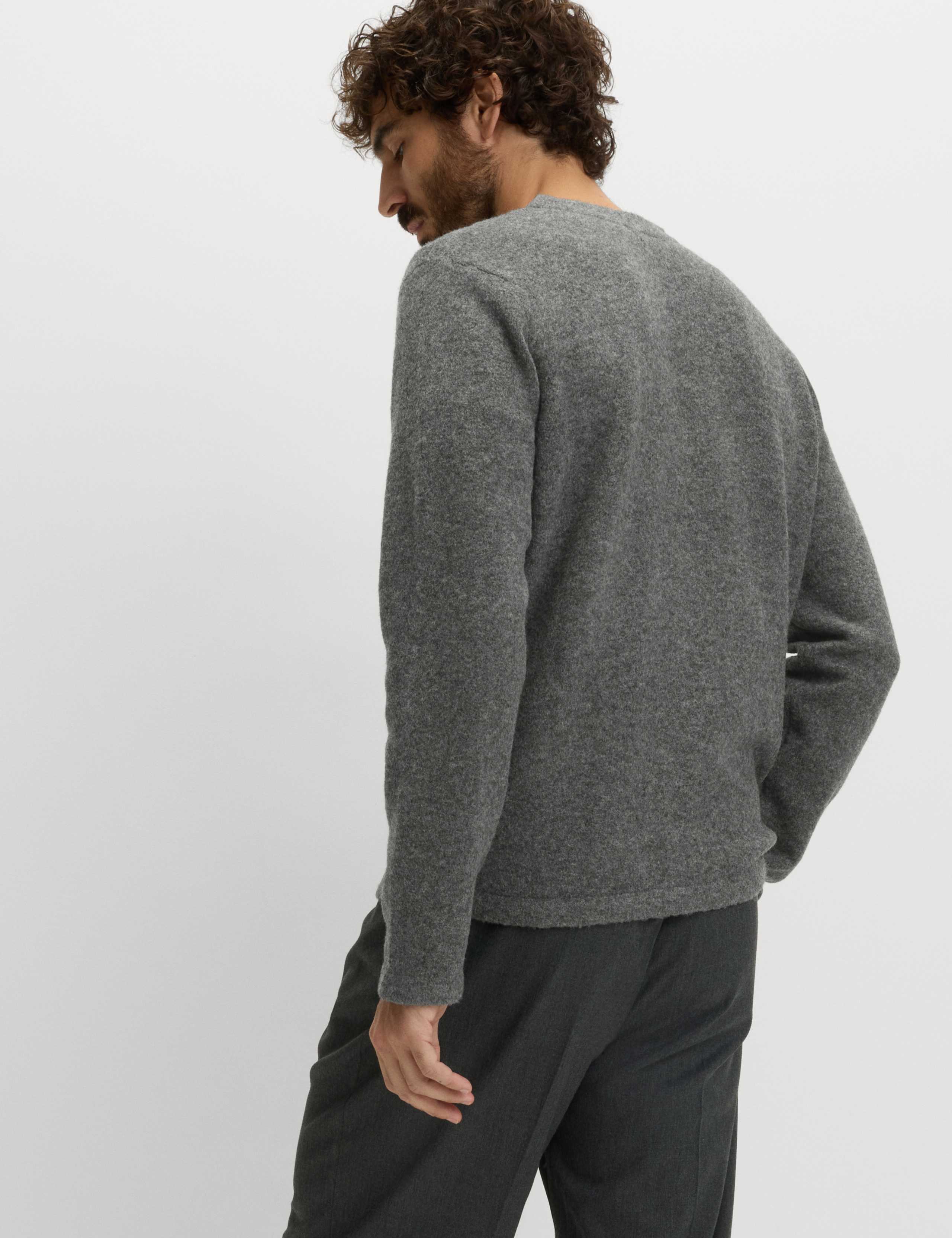 Utility Pocket Knitted Cardigan with Wool 3 of 5