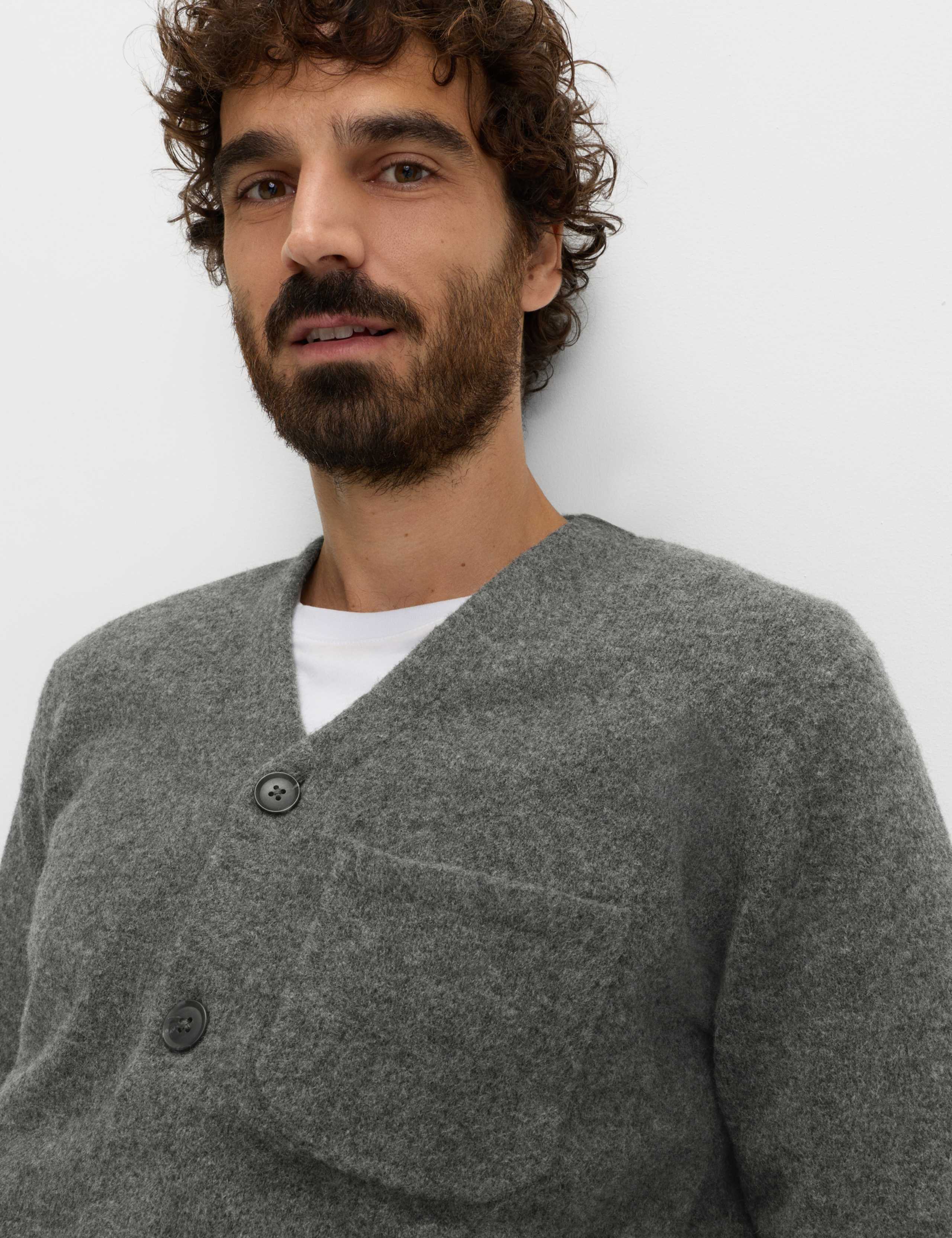 Utility Pocket Knitted Cardigan with Wool 4 of 5