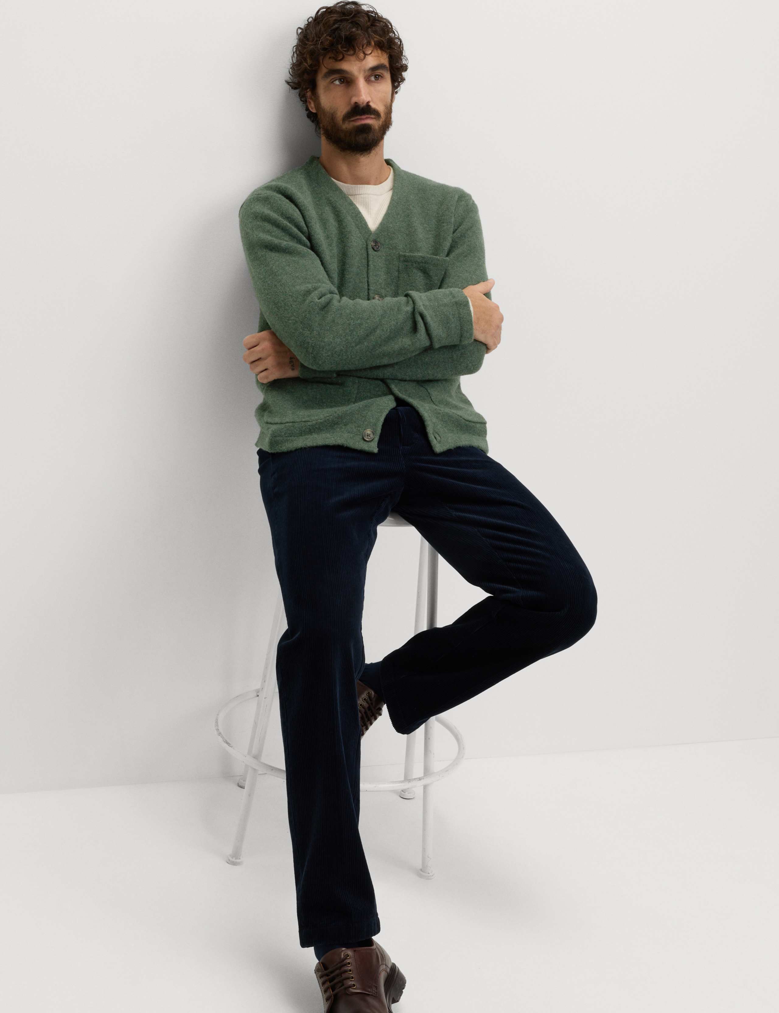 Utility Pocket Knitted Cardigan with Wool 6 of 6