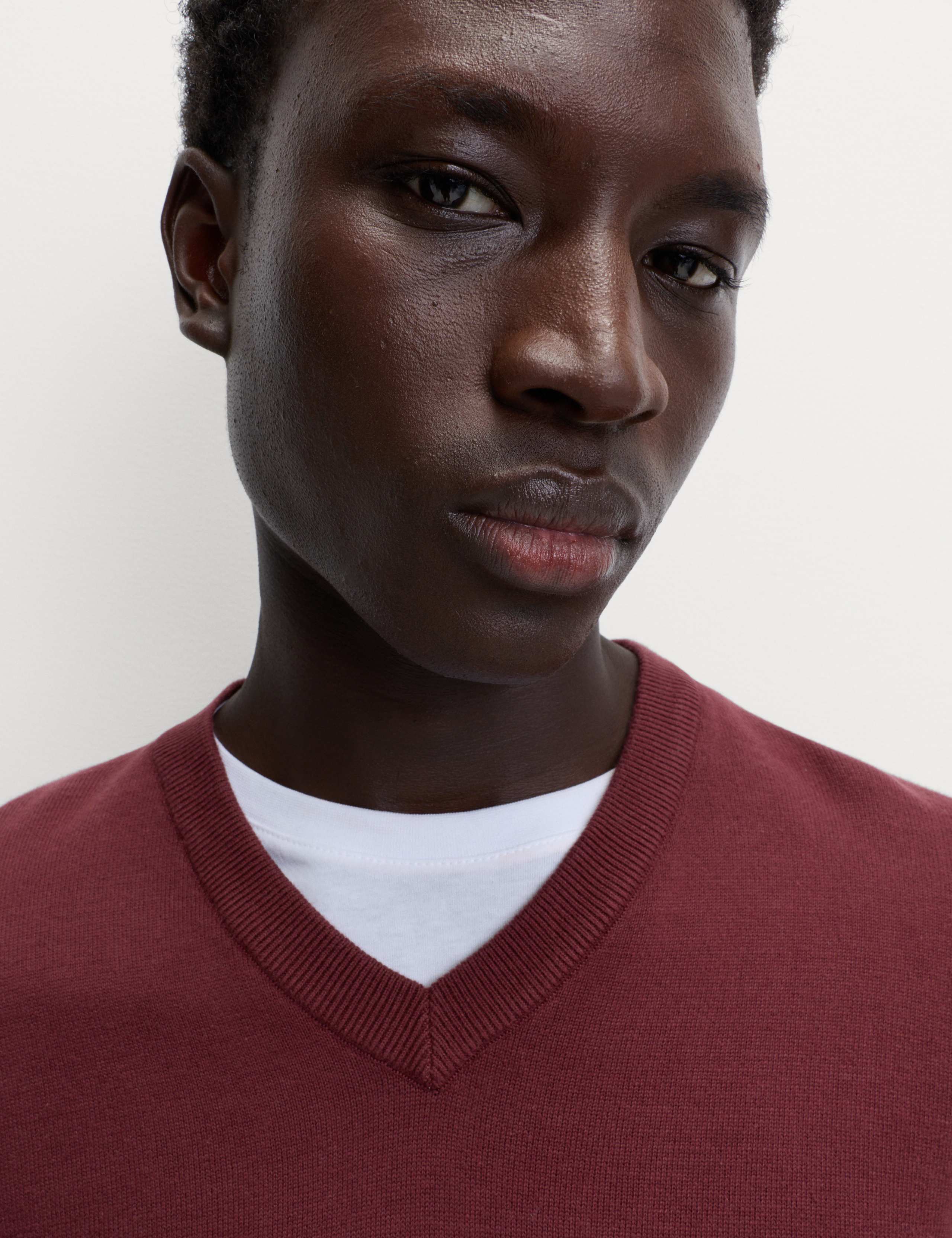 Pure Cotton V-Neck Jumper 3 of 6