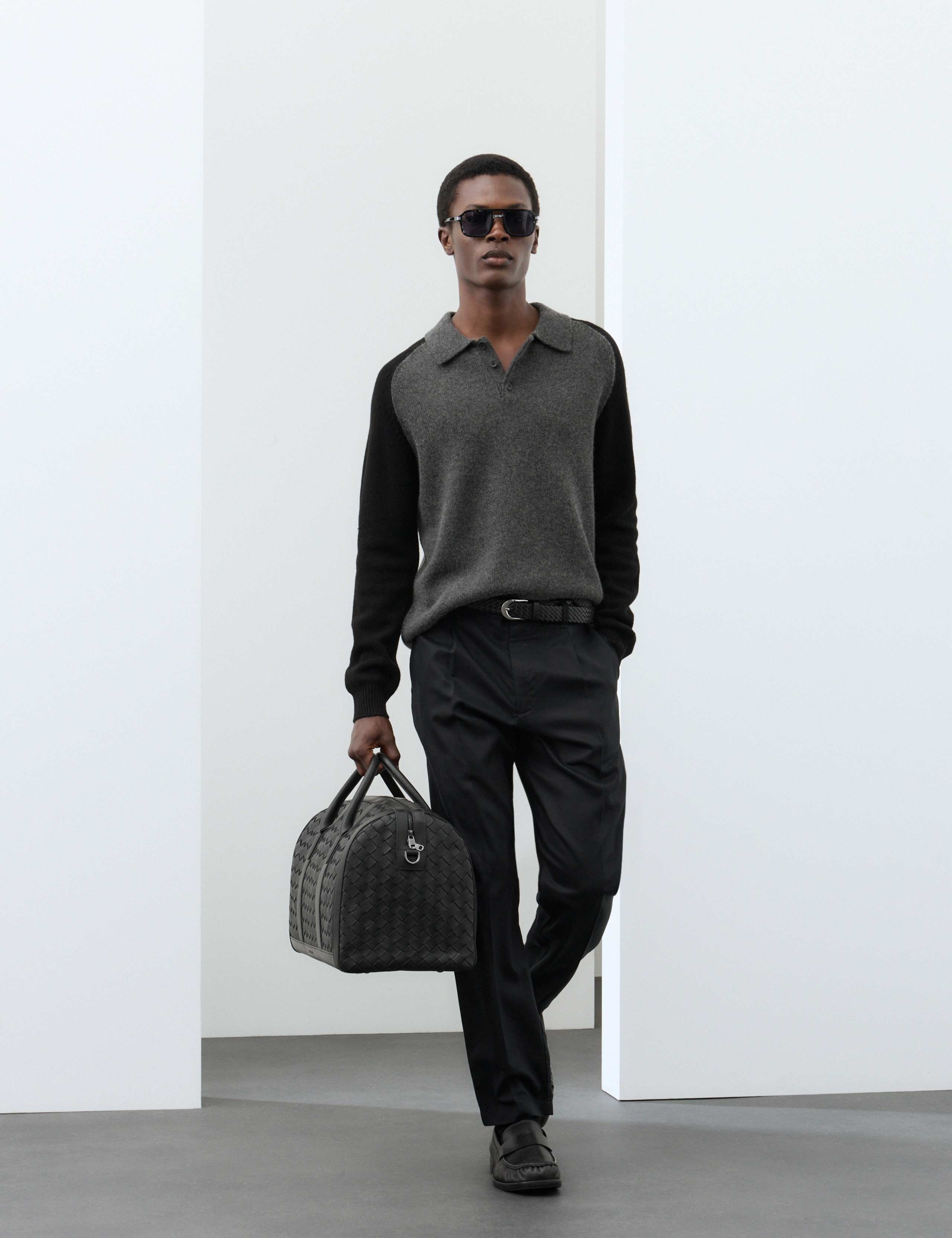 Merino Wool Rich with Cashmere Knitted Polo Shirt 5 of 7